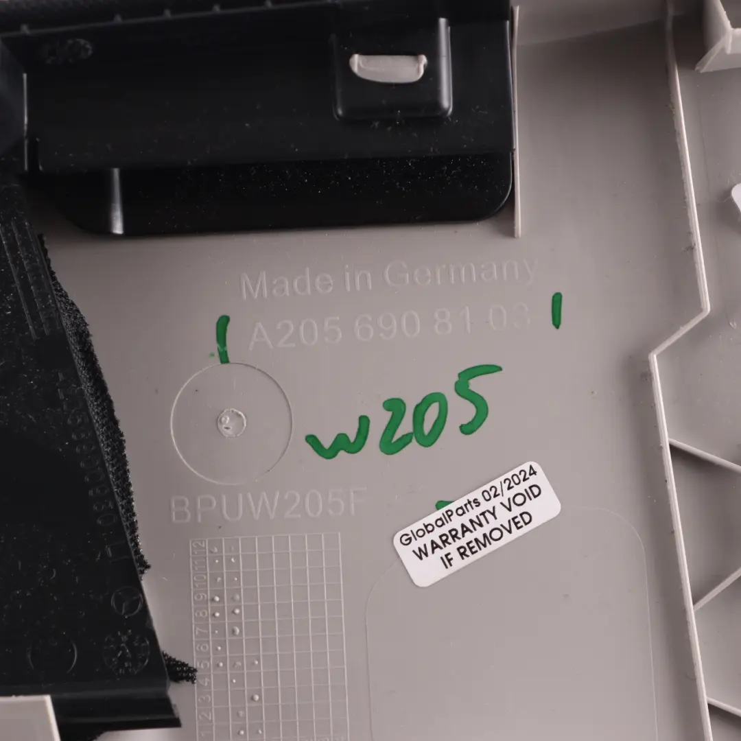 Mercedes W205 Abdeckung Verkleidung Säule oben B Säule links Schwarz - SKU A2056908103 - Teilenummer A2056908103