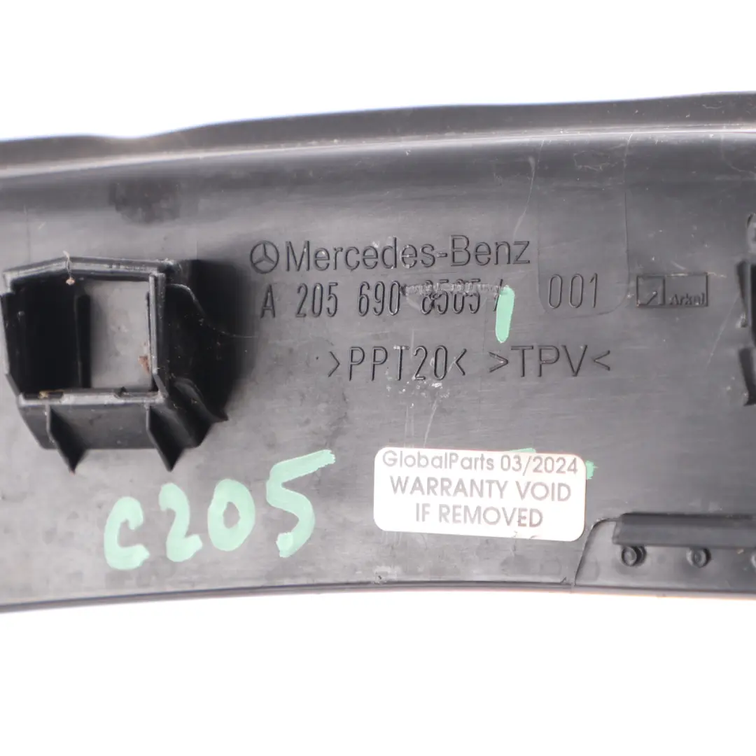  Trunk Trim Mercedes C205 Boot Lid Water Drip Left N/S Lining - SKU A2056908505 - Part number A2056908505