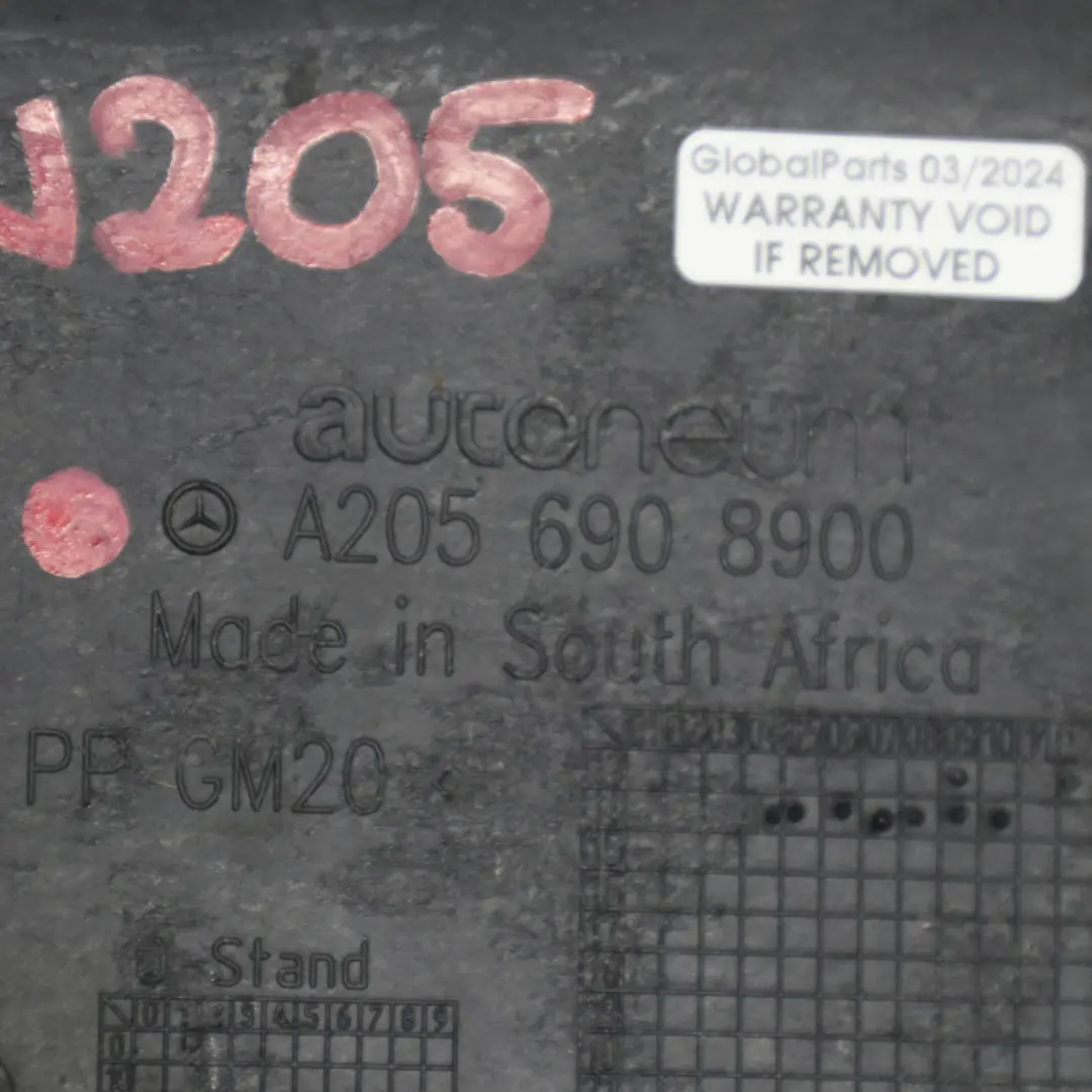 Osłona Płyta Podwozia Tył Tylna do Mercedes W205 o numerze A2056908900 Mercedes W205 Osłona Płyta Podwozia Tył Tylna - SKU A2056908900 - Numer Części A2056908900