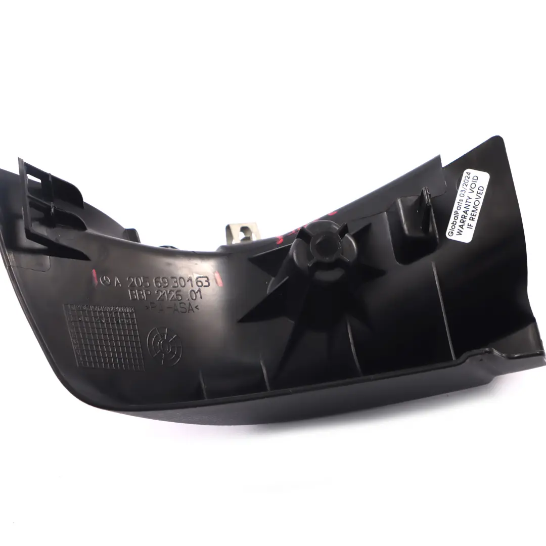 Mercedes S205 Rear Seatbelt Trim Cover Right O/S Seat Belt Guide - SKU A2056930163 - Part number A2056930163