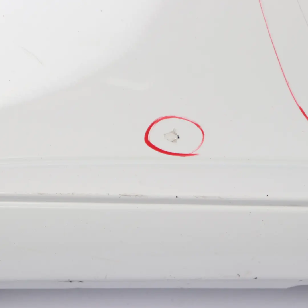 Mercedes C205 Side Skirt AMG Right O/S Door Sill Cover Polar White - 149 - SKU A2056980200-POL - Part number A2056980200