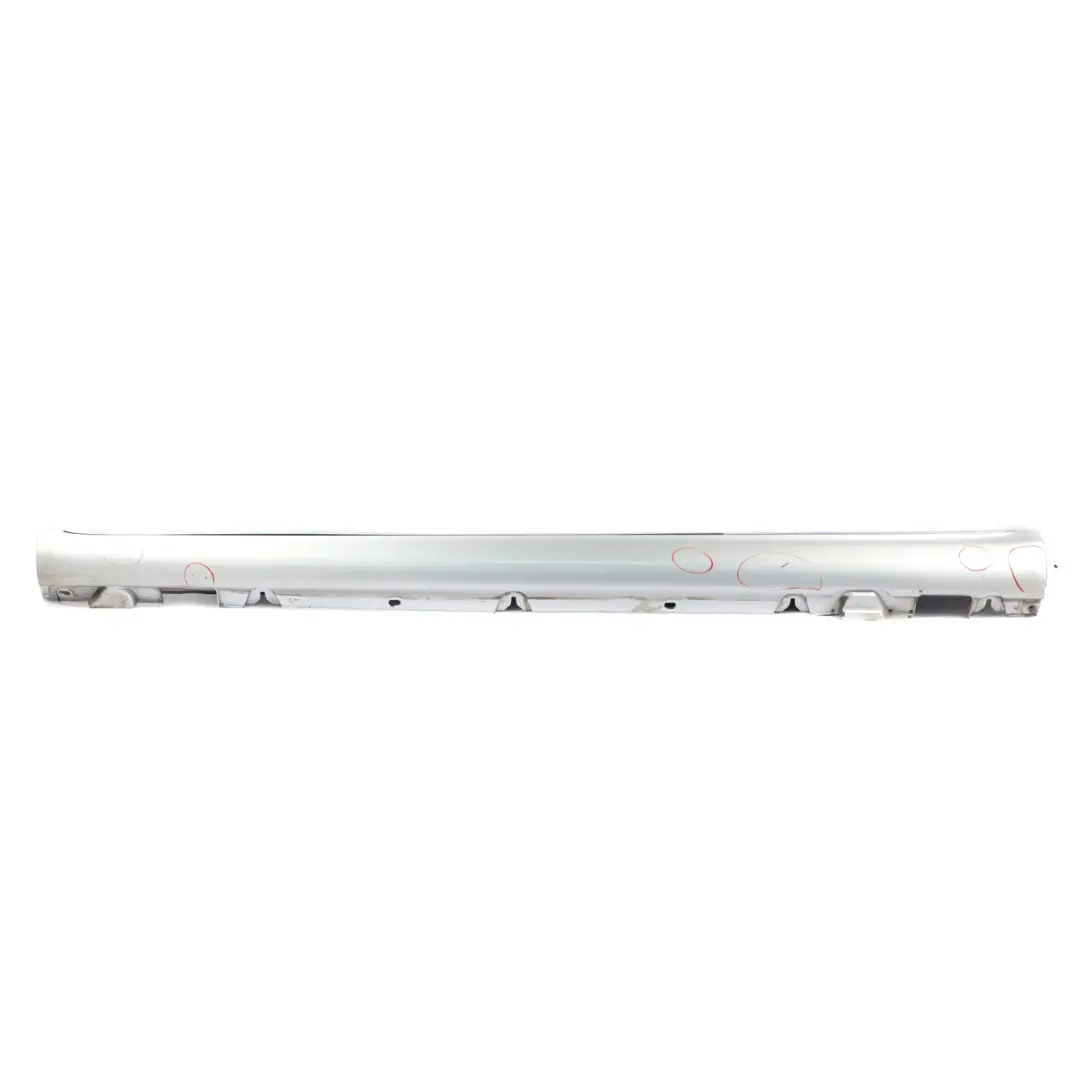 Mercedes W205 Side Skirt Left N/S Door Sill Cover Iridium Silver Metallic - 775 - SKU A2056980354-IRS - Part number A2056980354