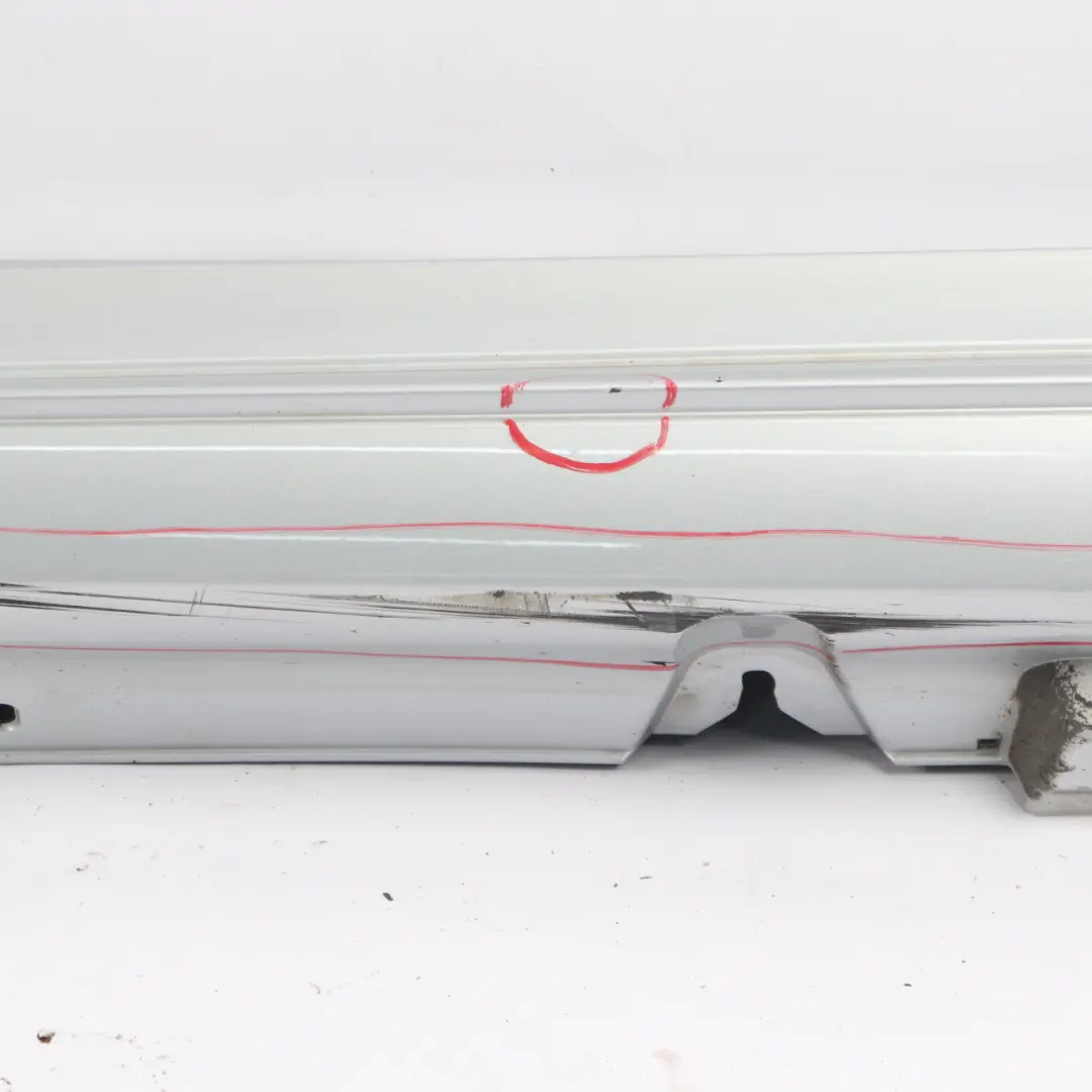 Mercedes W205 Side Skirt Left N/S Door Sill Cover Iridium Silver Metallic - 775 - SKU A2056981354-IRS1 - Part number A2056981354