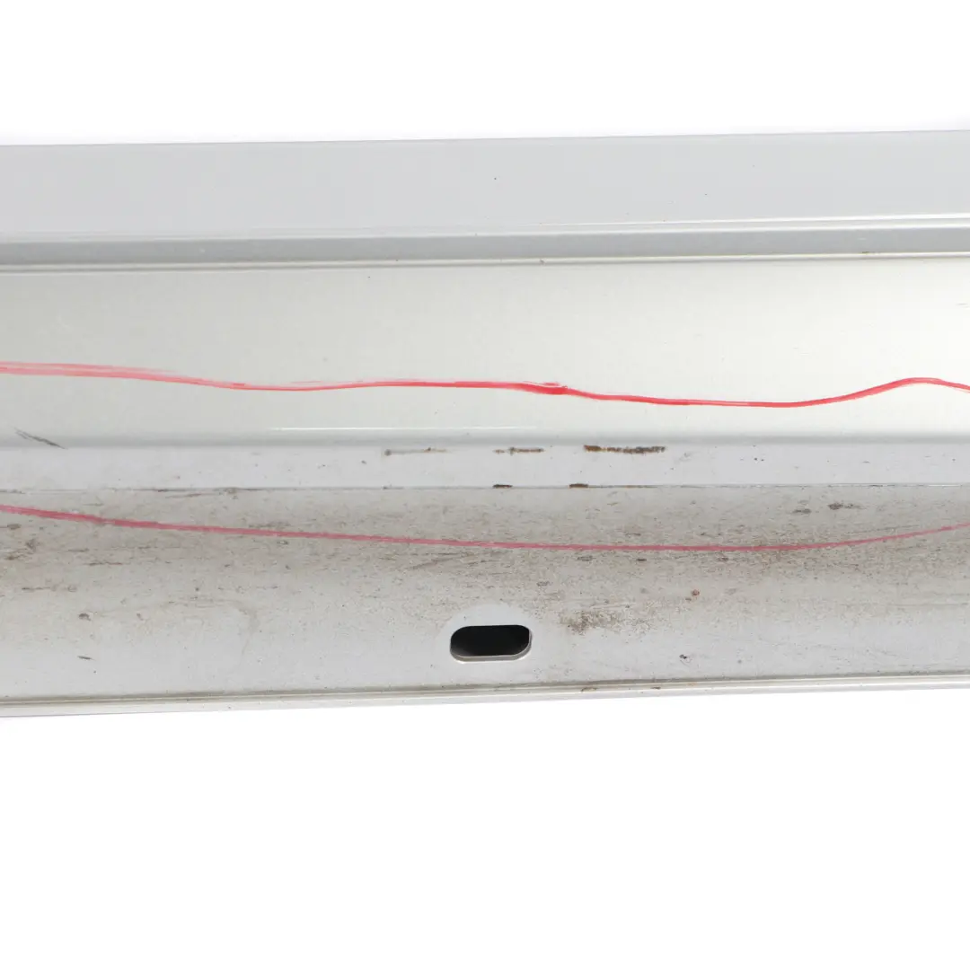 Mercedes W205 Side Skirt Left N/S Door Sill Cover Iridium Silver Metallic - 775 - SKU A2056981354-IRS - Part number A2056981354