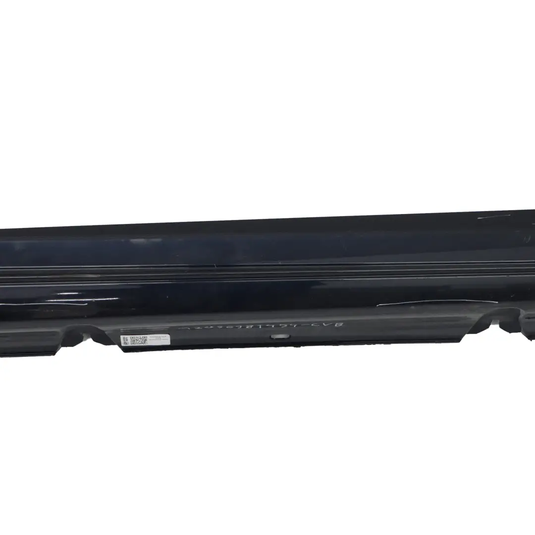 Mercedes W205 Side Skirt Right O/S Door Sill Cover Cavansite Blue Metallic - 890 - SKU A2056981454-CVB - Part number A2056981454