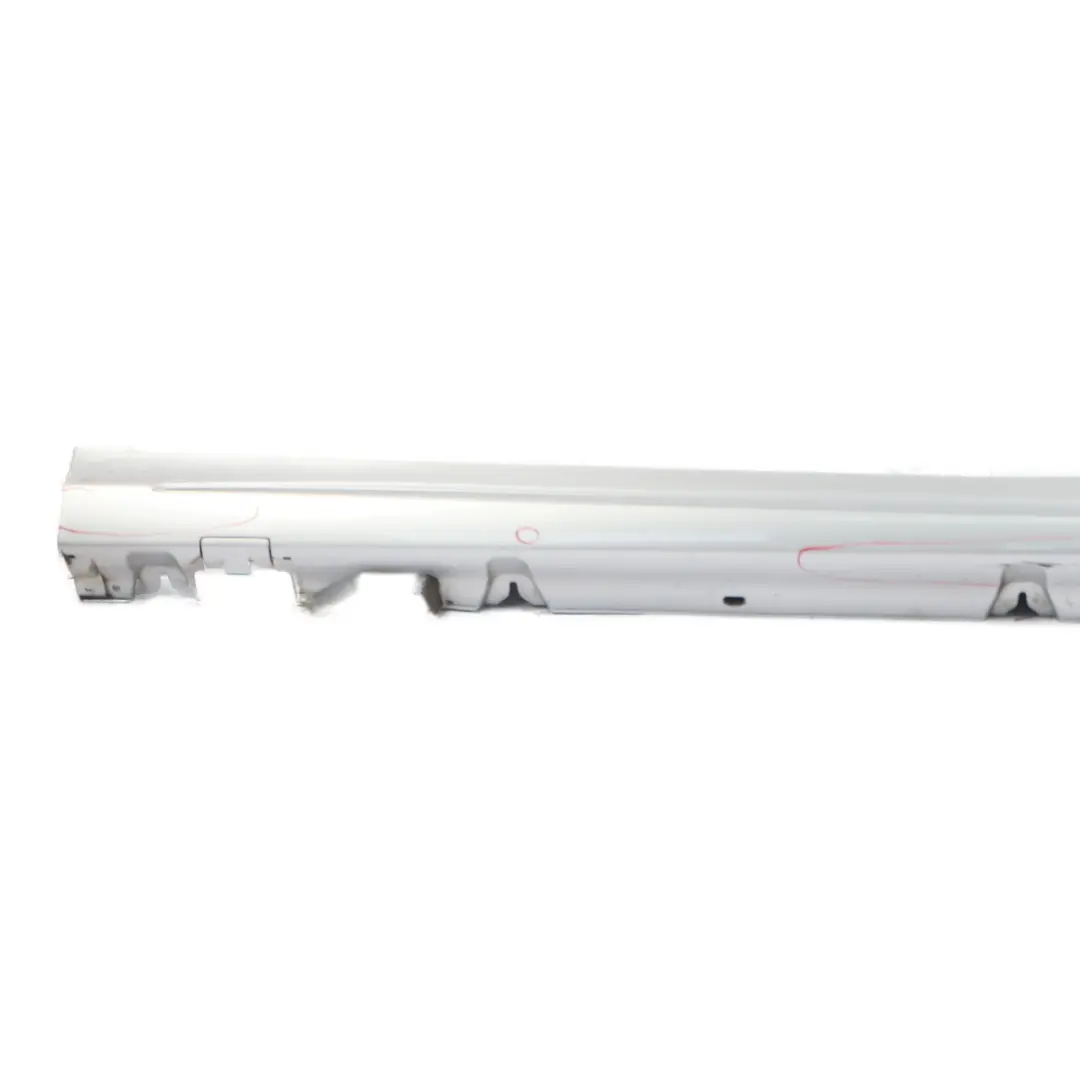 Mercedes W205 Side Skirt Right O/S Door Sill Cover Iridium Silver Metallic - 775 - SKU A2056981454-IRS - Part number A2056981454