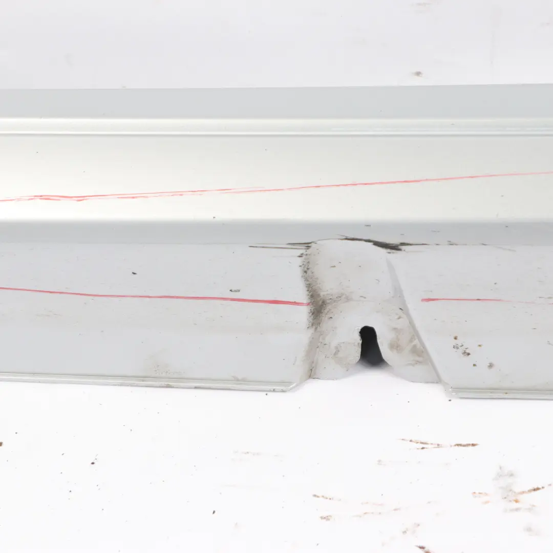 Side Skirt Right O/S Door Sill Cover Iridium Silver Metallic - 775 to Mercedes W205 with Part number A2056981454 Mercedes W205 Side Skirt Right O/S Door Sill Cover Iridium Silver Metallic - 775 - SKU A2056981454-IRS - Part number A2056981454