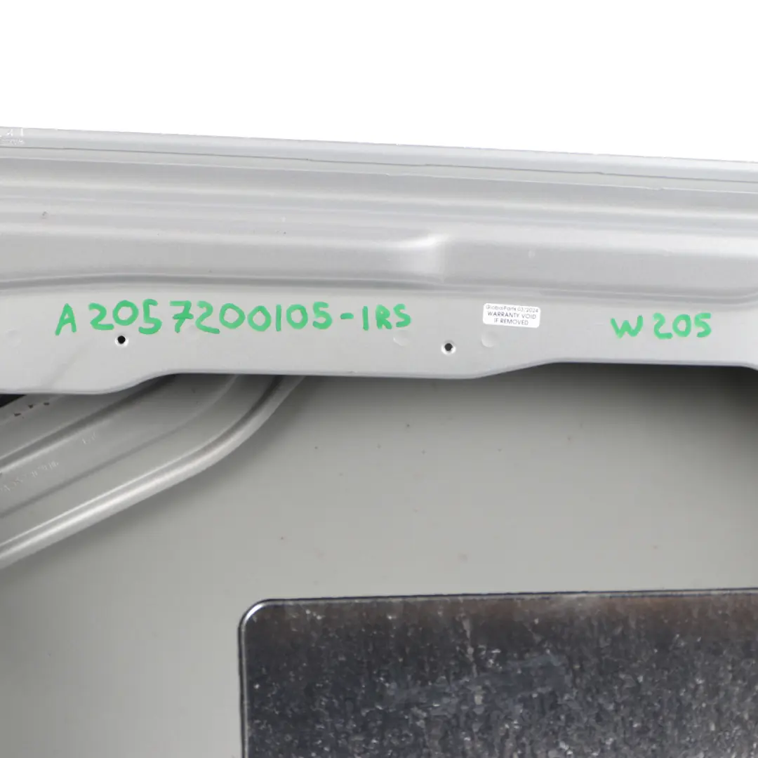 Mercedes W205 Door Front Left N/S Iridium Silver Metallic - 775 - SKU A2057200105-IRS - Part number A2057200105