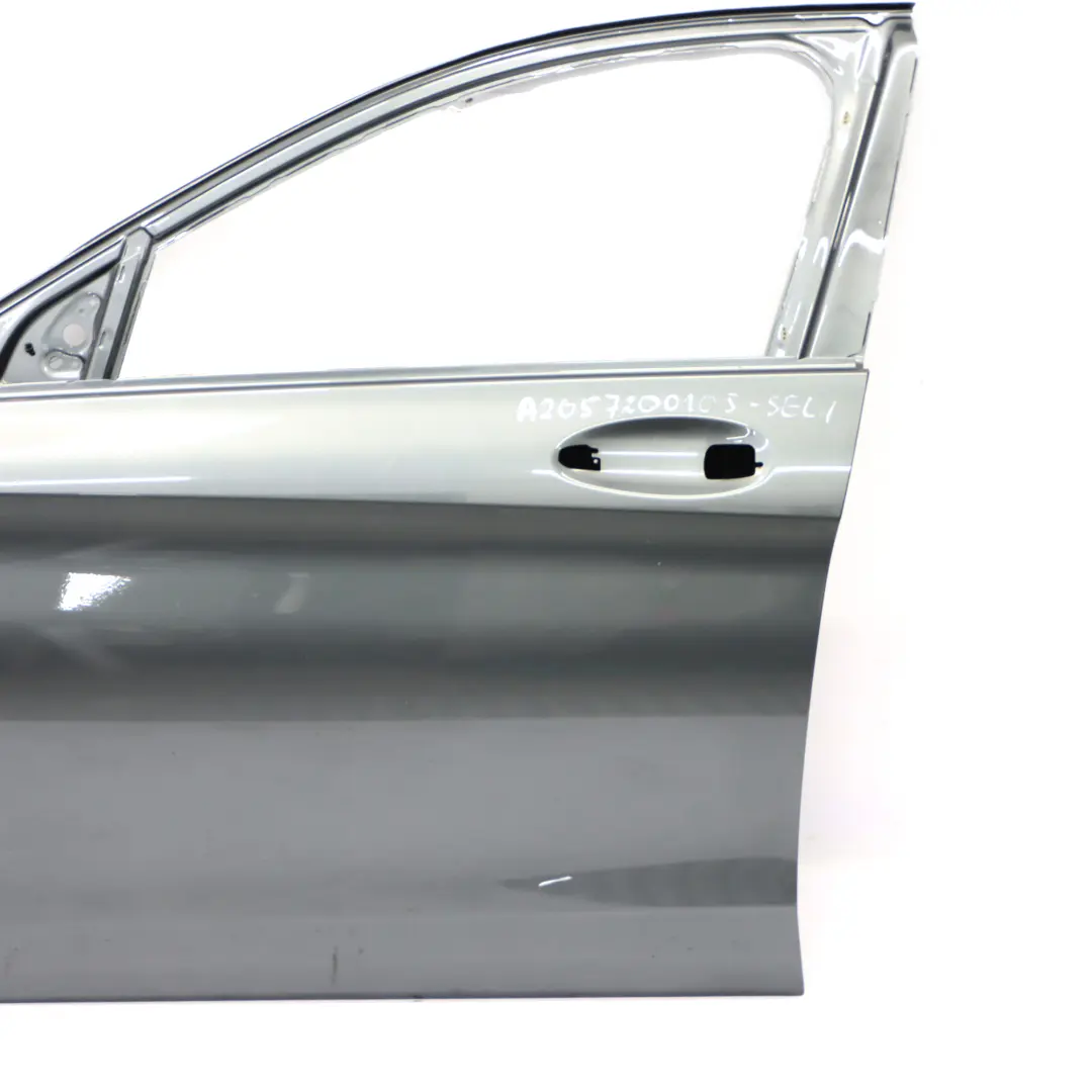 Mercedes W205 Door Front Left N/S Selenite Grey Metallic - 992 - SKU A2057200105-SEL1 - Part number A2057200105