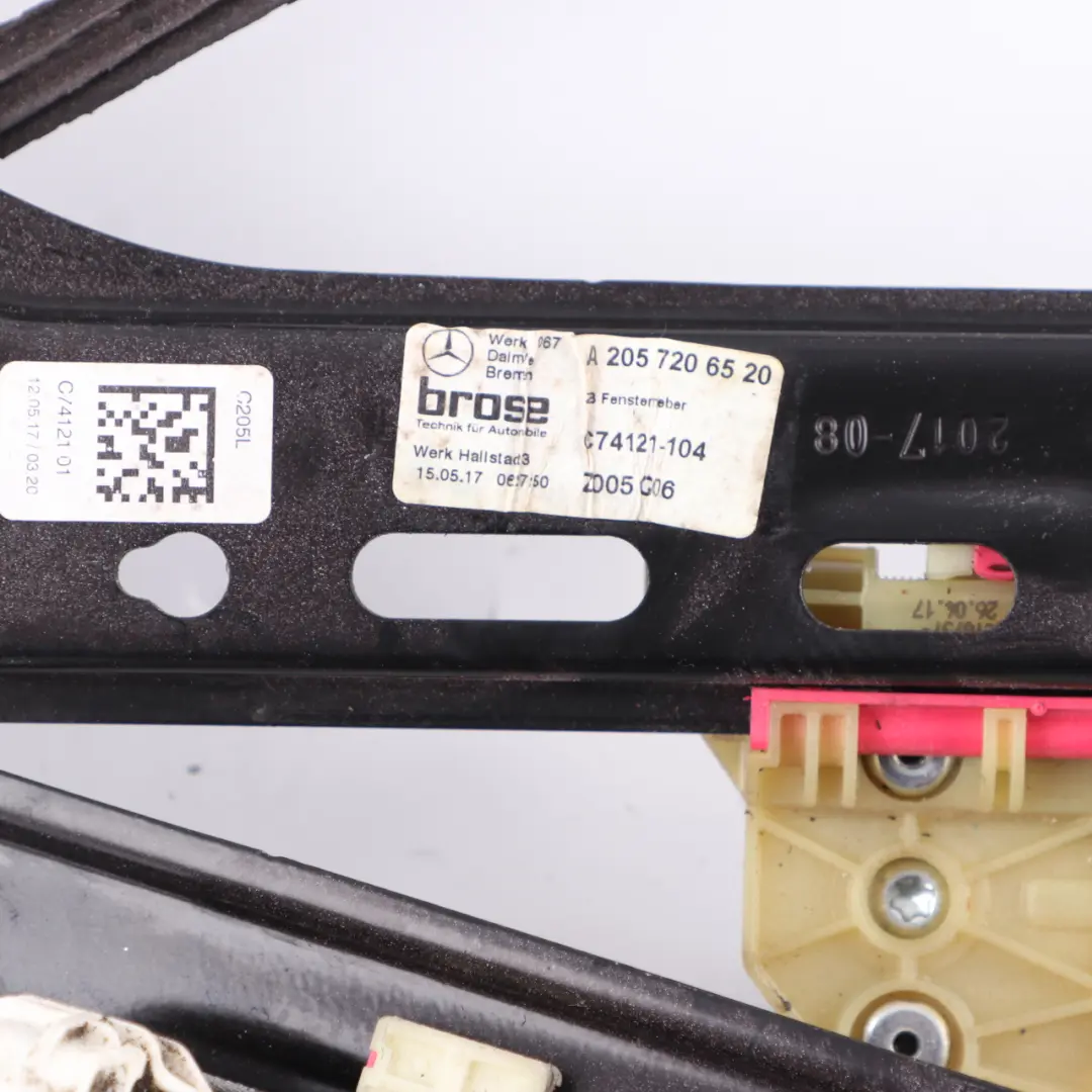  Alzacristalli Mercedes C205 Finestrino anteriore sinistro Meccanismo - SKU A2057200346 - Numero di parte A2057200446