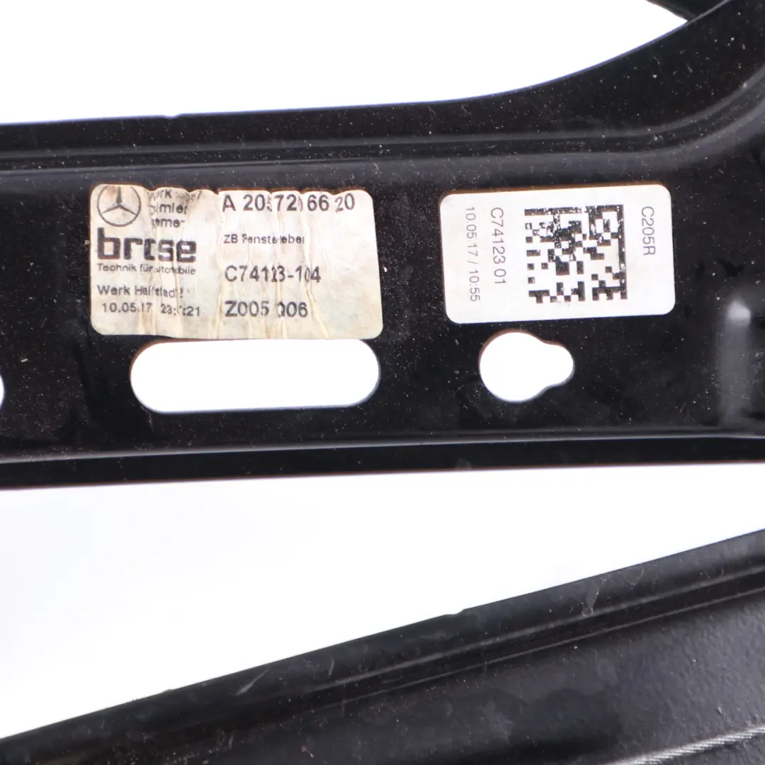 Alzacristalli Anteriore Destro Meccanismo per Mercedes C205 con numero di parte A2057200446 Mercedes C205 Alzacristalli Anteriore Destro Meccanismo - SKU A2057200446 - Numero di parte A2057200446