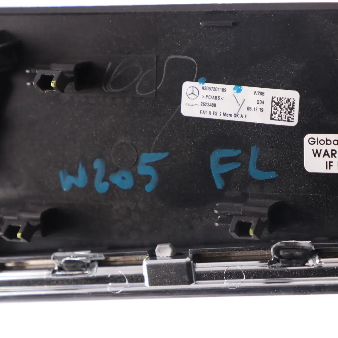 Mercedes W205 Front Left N/S Door Card Wood Trim - SKU A2057201109 - Part number A2057201109