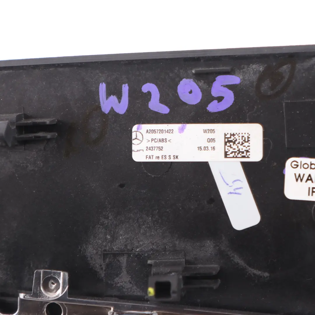 Trim Mercedes W205 Door Front Right O/S Strip Trim Black Ash Wood to with Part number A2057201422 Trim Mercedes W205 Door Front Right O/S Strip Trim Black Ash Wood - SKU A2057201422 - Part number A2057201422