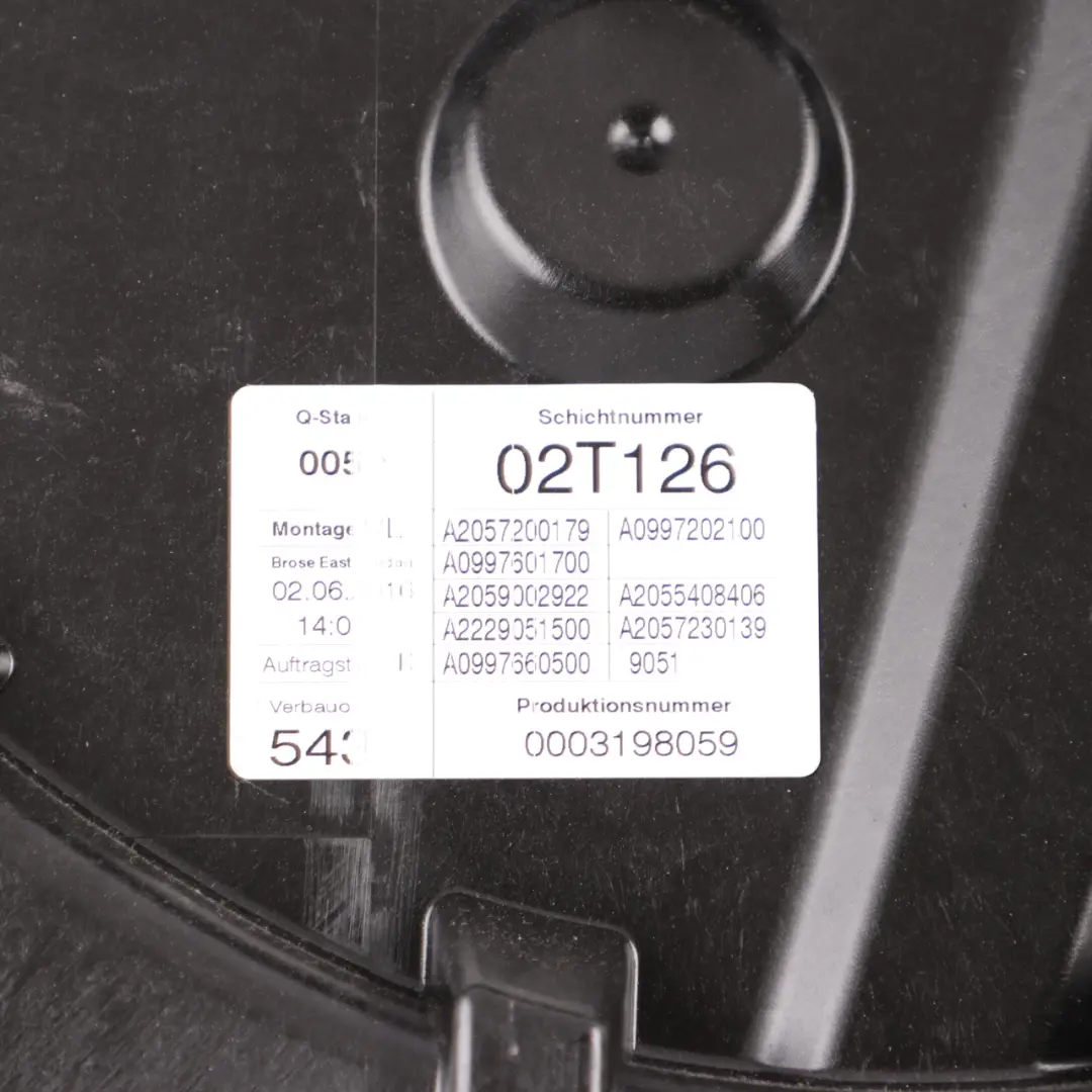 Fensterheber Heber Mechanismus vorne links Tür für Mercedes W205 mit Teilenummer A2057204923 Mercedes W205 Fensterheber Heber Mechanismus vorne links Tür - SKU A2057204923 - Teilenummer A2057204923