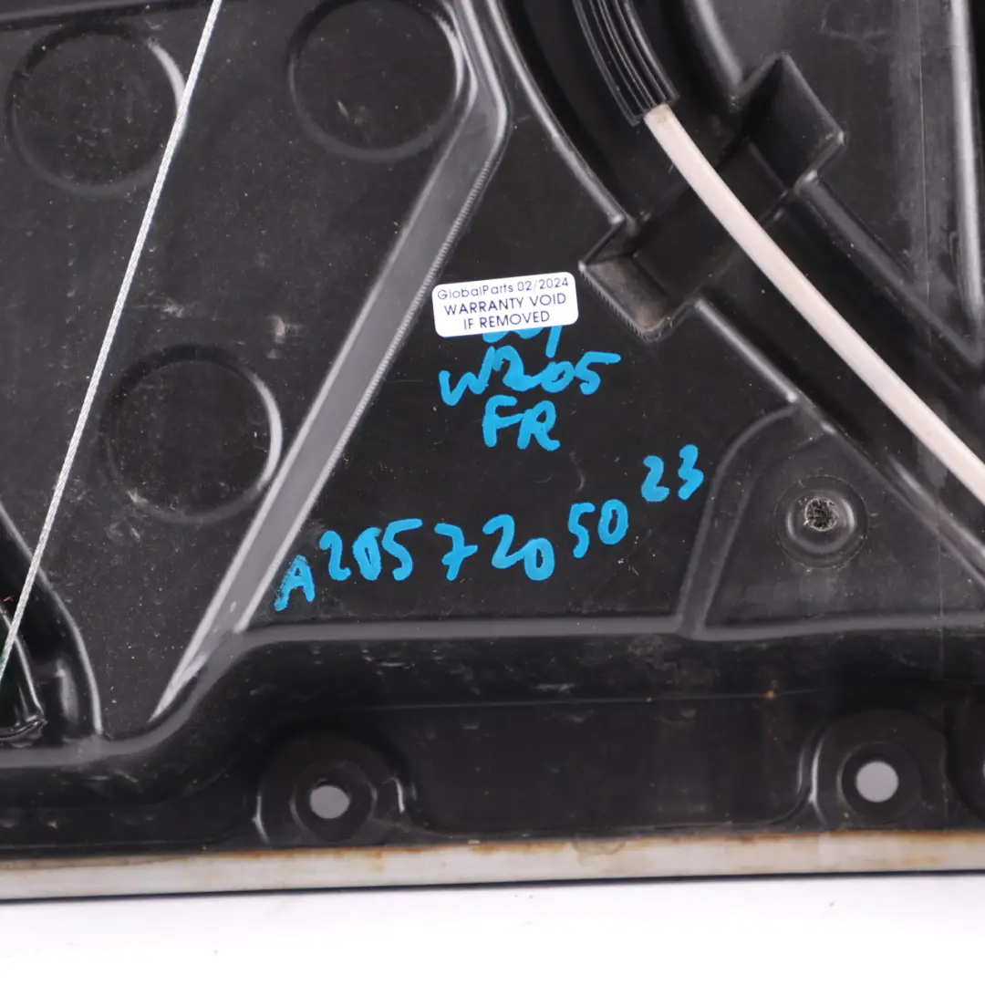 Elevalunas Mecanismo Delantera Derecha para Mercedes W205 con número de pieza A2057205023 Mercedes W205 Elevalunas Mecanismo Delantera Derecha - SKU A2057205023 - Número de pieza A2057205023