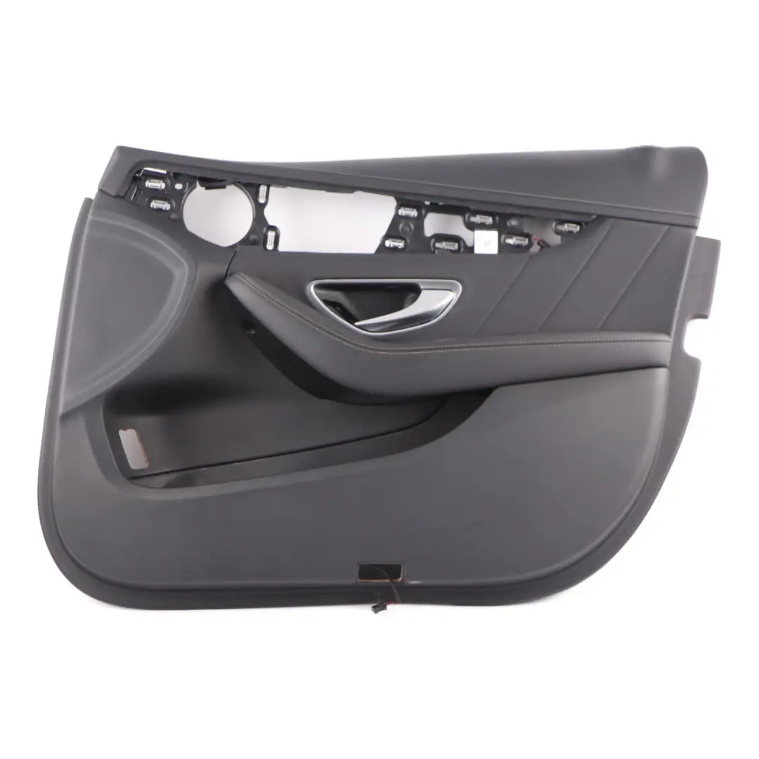 Front Door Card Mercedes W205 Right O/S Trim Panel Cover AMG Line Leather Black to with Part number A2057206811 Front Door Card Mercedes W205 Right O/S Trim Panel Cover AMG Line Leather Black - SKU A2057206811 - Part number A2057206811