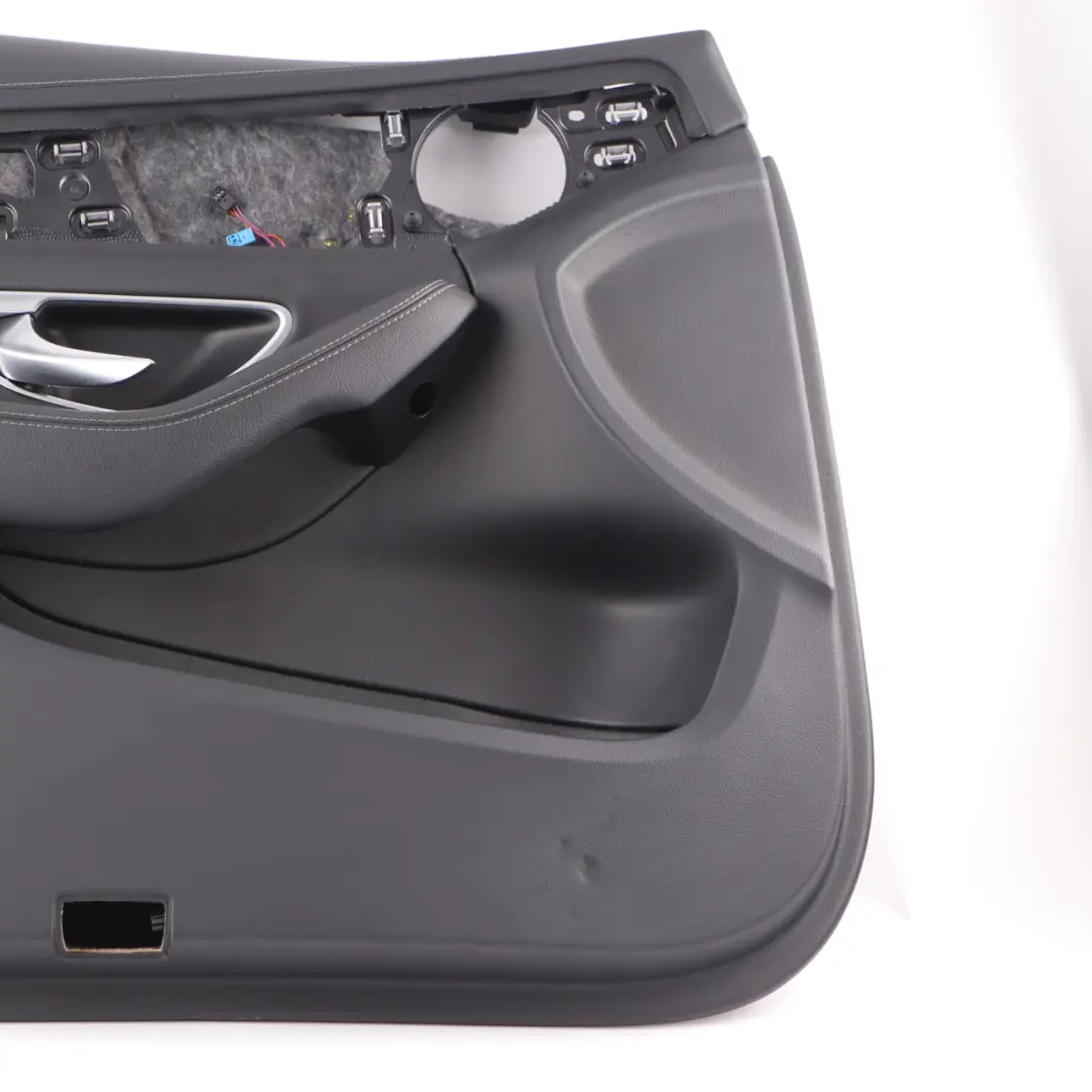 Front Door Card Mercedes W205 Left N/S Trim Panel Cover AMG Line Leather Black to with Part number A2057206911 Front Door Card Mercedes W205 Left N/S Trim Panel Cover AMG Line Leather Black - SKU A2057206911 - Part number A2057206911