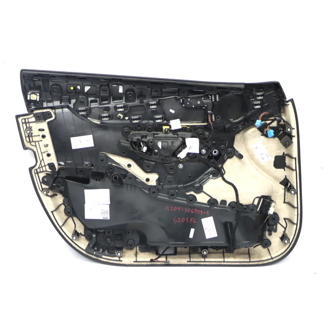 Mercedes W205 Door Card Front Right O/S Trim Panel Cover AMG Line Leather Black - SKU rhd-A2057207629-1 - Part number A2057207629