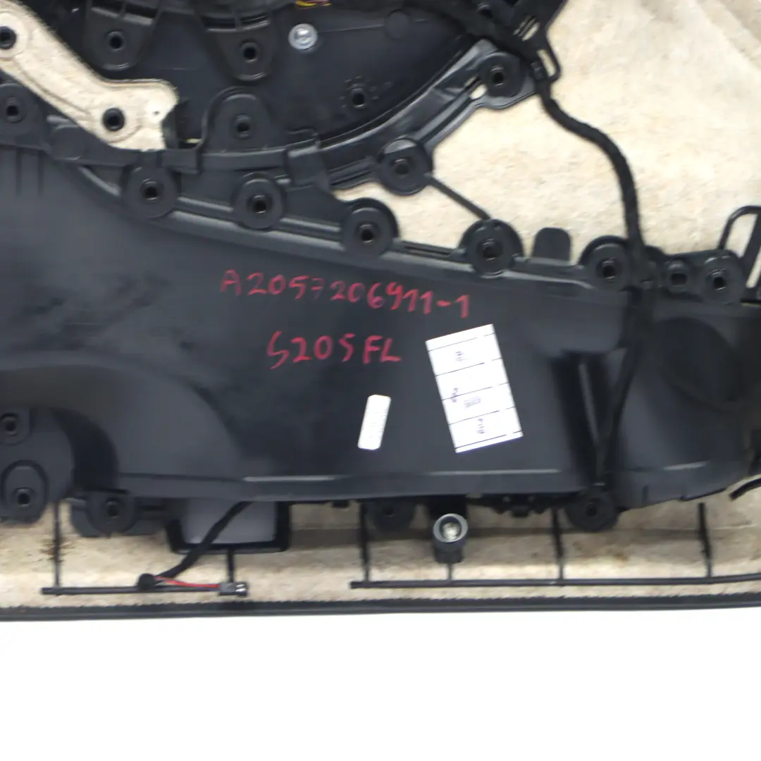 Mercedes W205 Door Card Front Right O/S Trim Panel Cover AMG Line Leather Black - SKU rhd-A2057207629-1 - Part number A2057207629