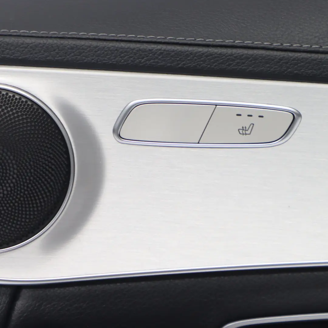 Mercedes W205 Door Card Front Right O/S Trim Panel Cover AMG Line Leather Black - SKU rhd-A2057207629-1 - Part number A2057207629