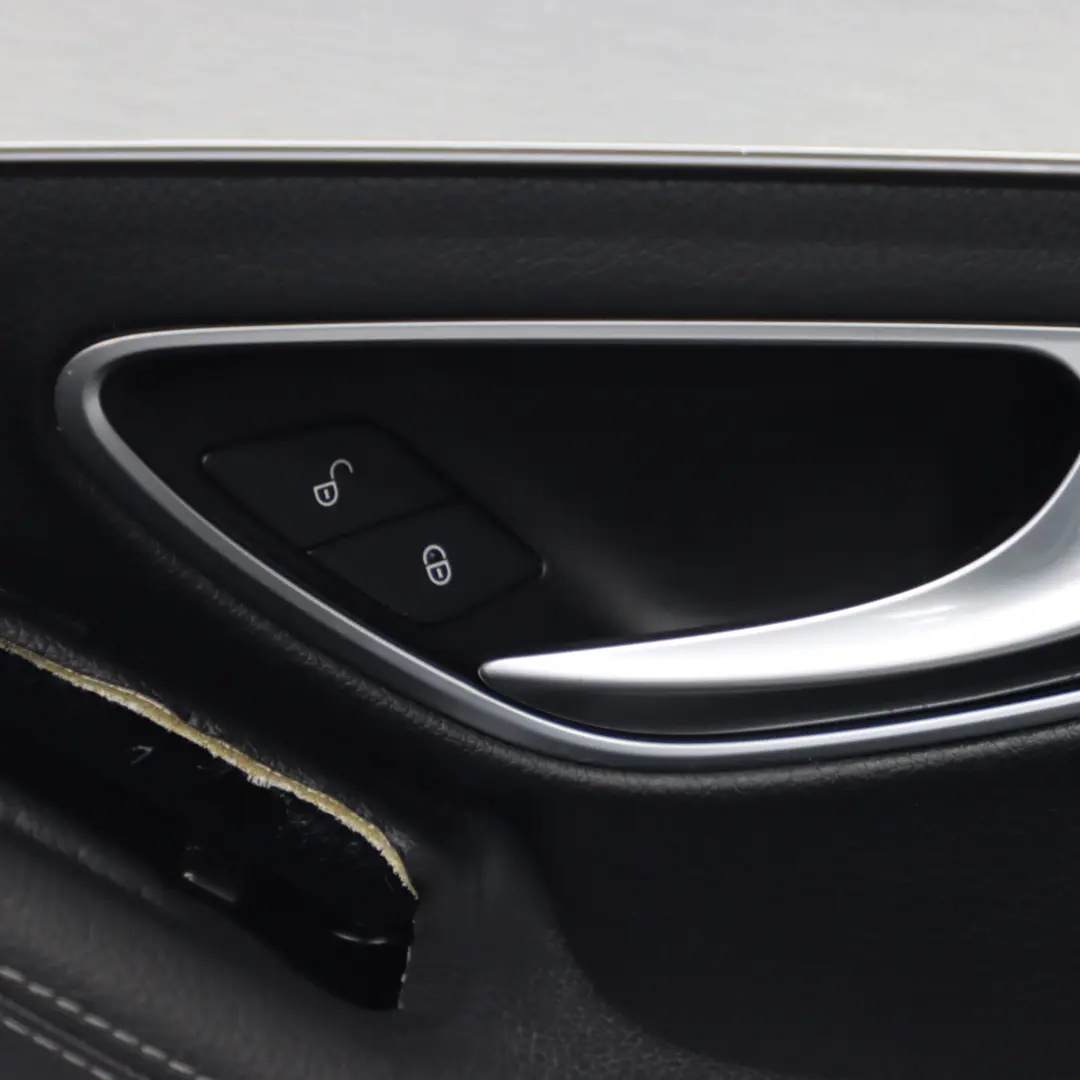 Door Card Front Right O/S Trim Panel Cover AMG Line Leather Black to Mercedes W205 with Part number A2057207629 Mercedes W205 Door Card Front Right O/S Trim Panel Cover AMG Line Leather Black - SKU rhd-A2057207629-1 - Part number A2057207629