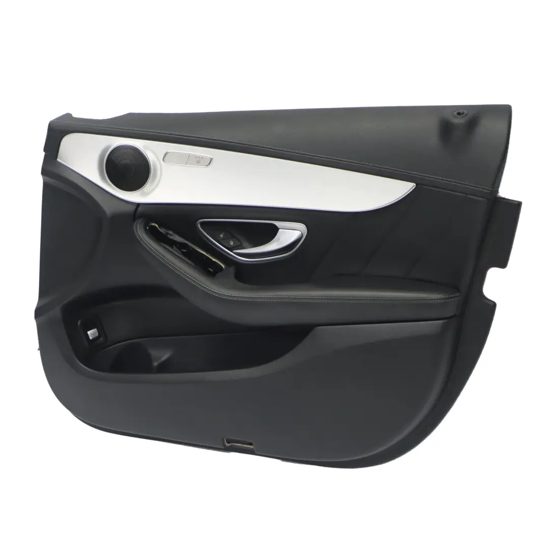 Mercedes W205 Door Card Front Right O/S Trim Panel Cover AMG Line Leather Black - SKU rhd-A2057207629-1 - Part number A2057207629