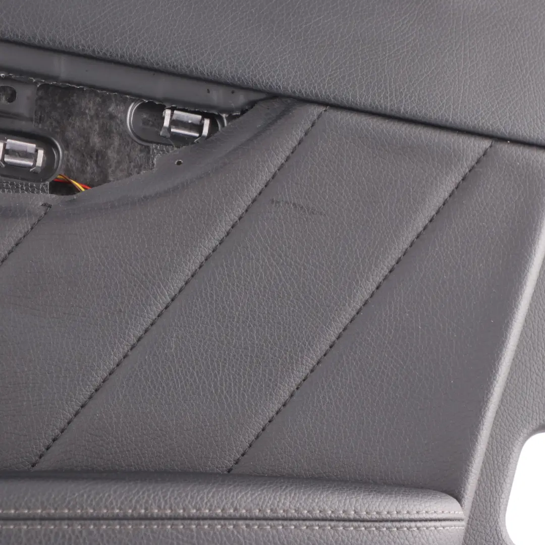  Front Door Card Mercedes W205 Right O/S Trim Panel Covering Leather Black - SKU A2057207629 - Part number A2057207629