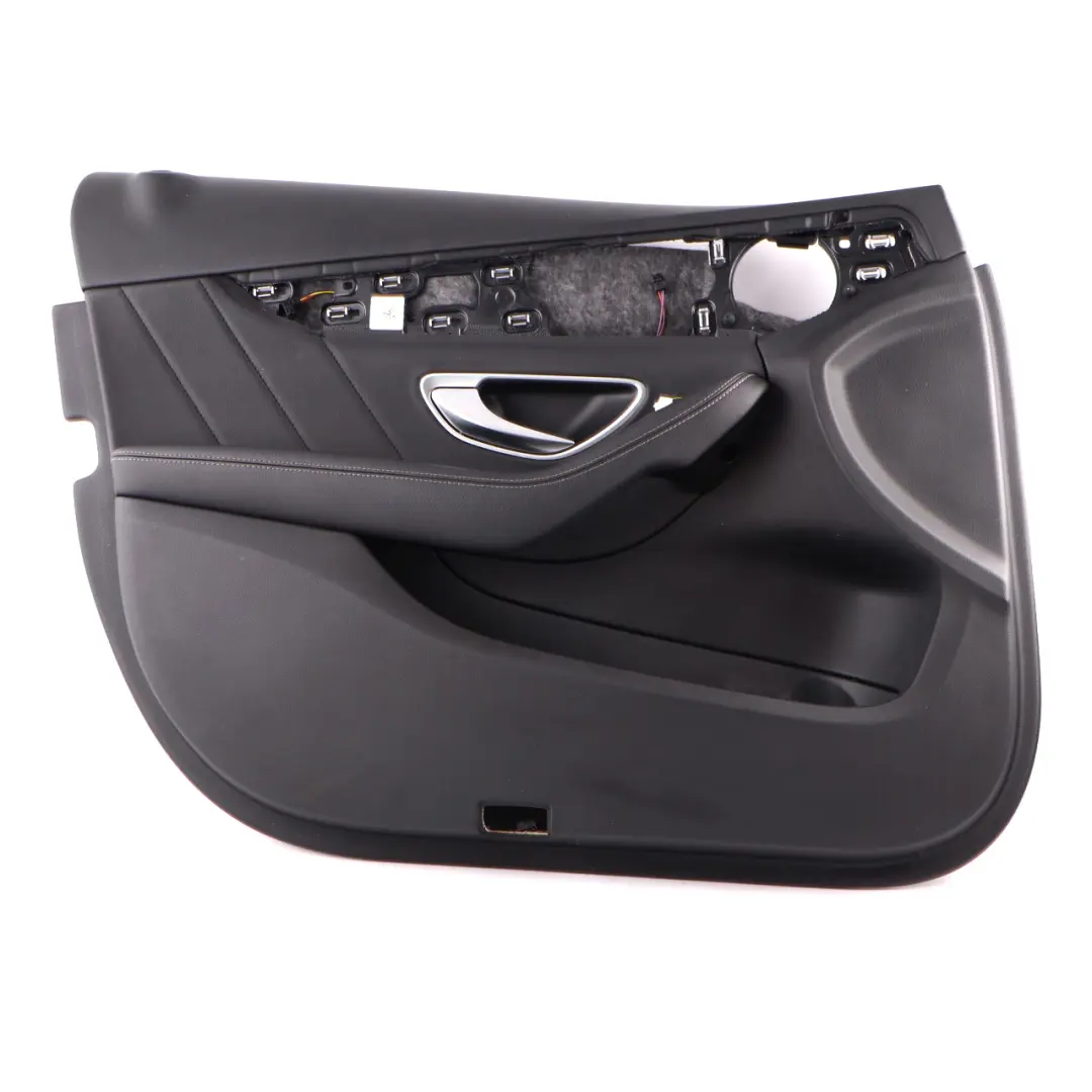 Carte Porte Avant Mercedes W205 Gauche Habillage Panneau Cuir Noir pour à propos du numéro de pièce A2057208129 Carte Porte Avant Mercedes W205 Gauche Habillage Panneau Cuir Noir - SKU A2057208129 - Numéro de pièce A2057208129