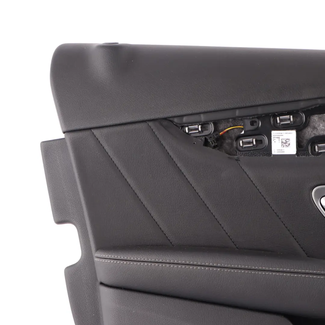  Scheda porta anteriore Mercedes W205 sinistra Rivestimento pannello pelle nero - SKU A2057208129 - Numero di parte A2057208129