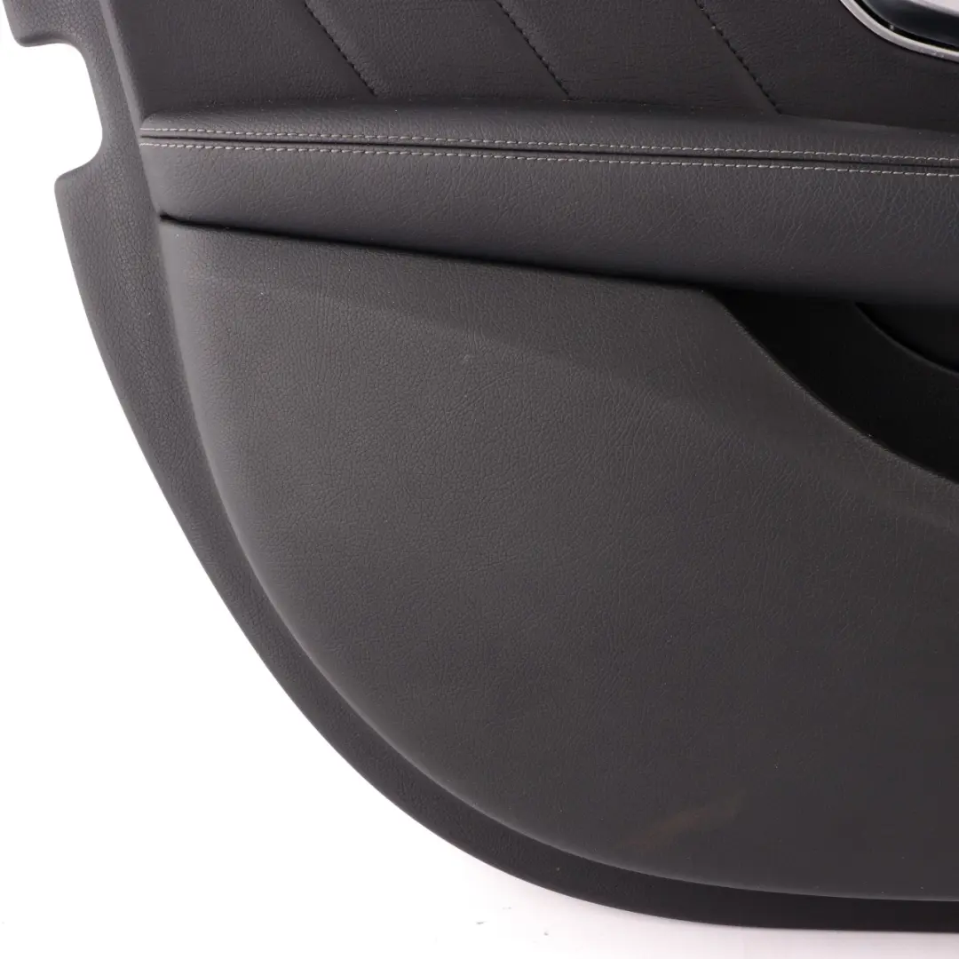  Scheda porta anteriore Mercedes W205 sinistra Rivestimento pannello pelle nero - SKU A2057208129 - Numero di parte A2057208129