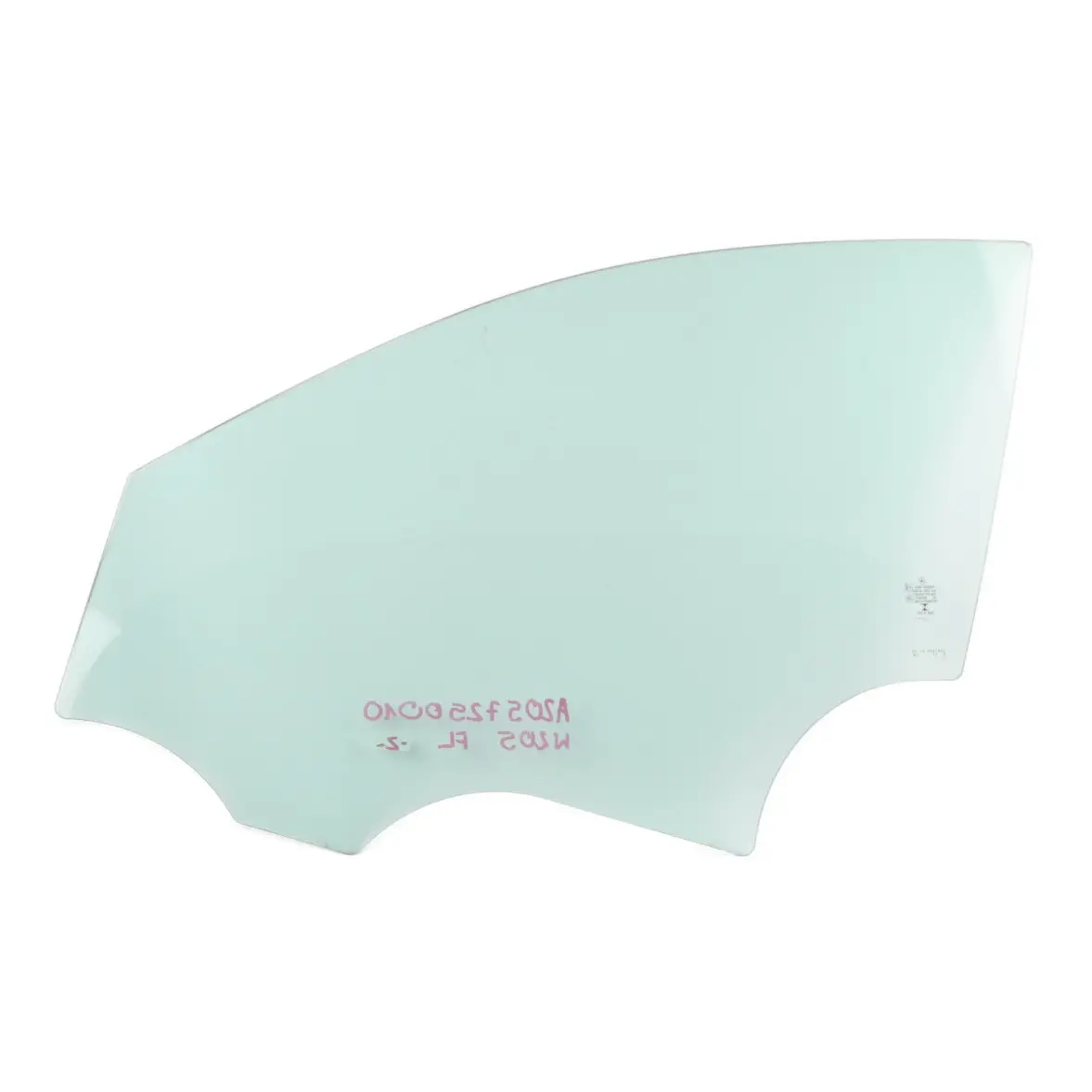 Mercedes W205 Window Glass Front Left Door N/S Green Glazing AS2 A2057250010