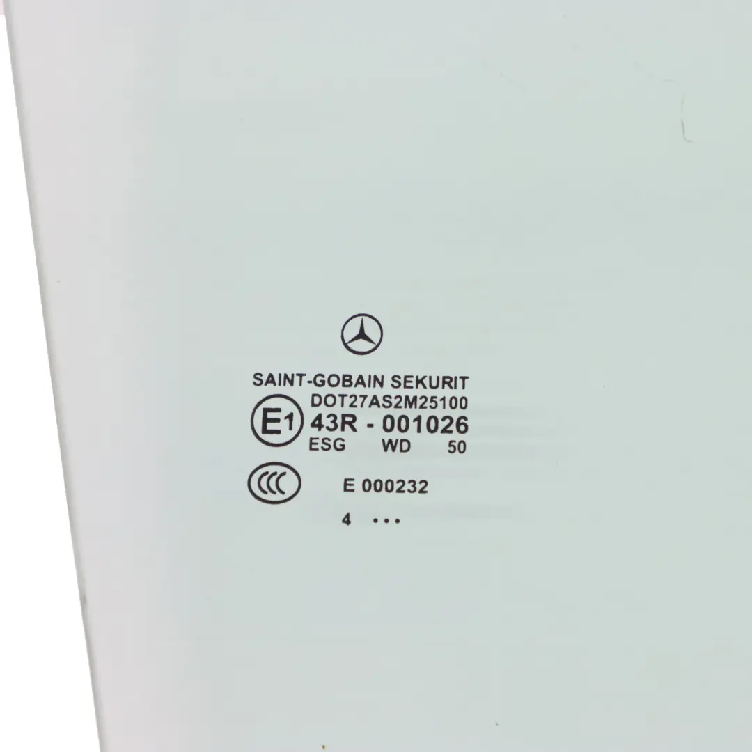 Mercedes A205 Cabrio Window Glass Door Front Right O/S Glazing AS2 - SKU A2057250410 - Part number A2057250410