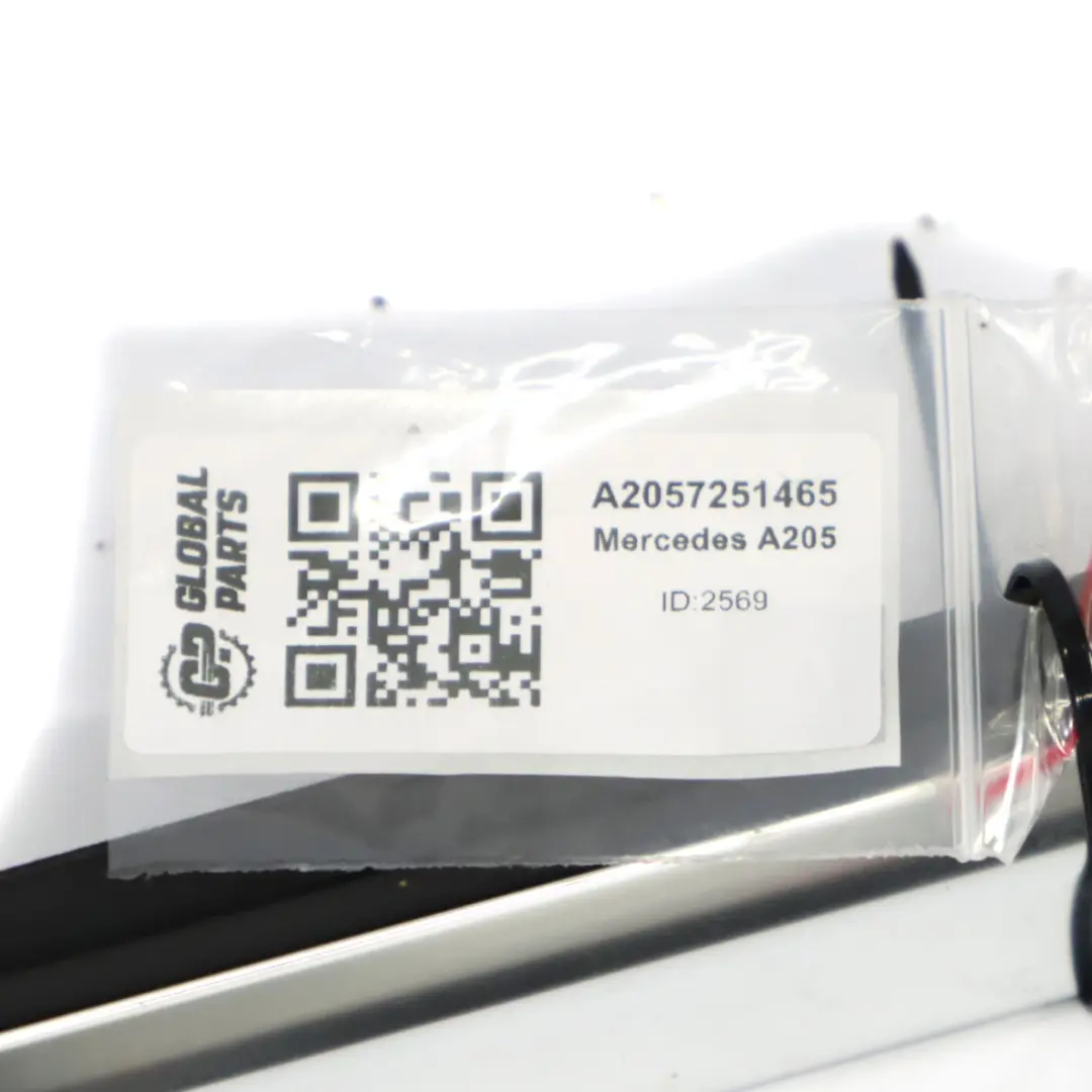 Mercedes C205 Front Door Window Trim Strip Right O/S Alu High Gloss - SKU A2057251465 - Part number A2057251465