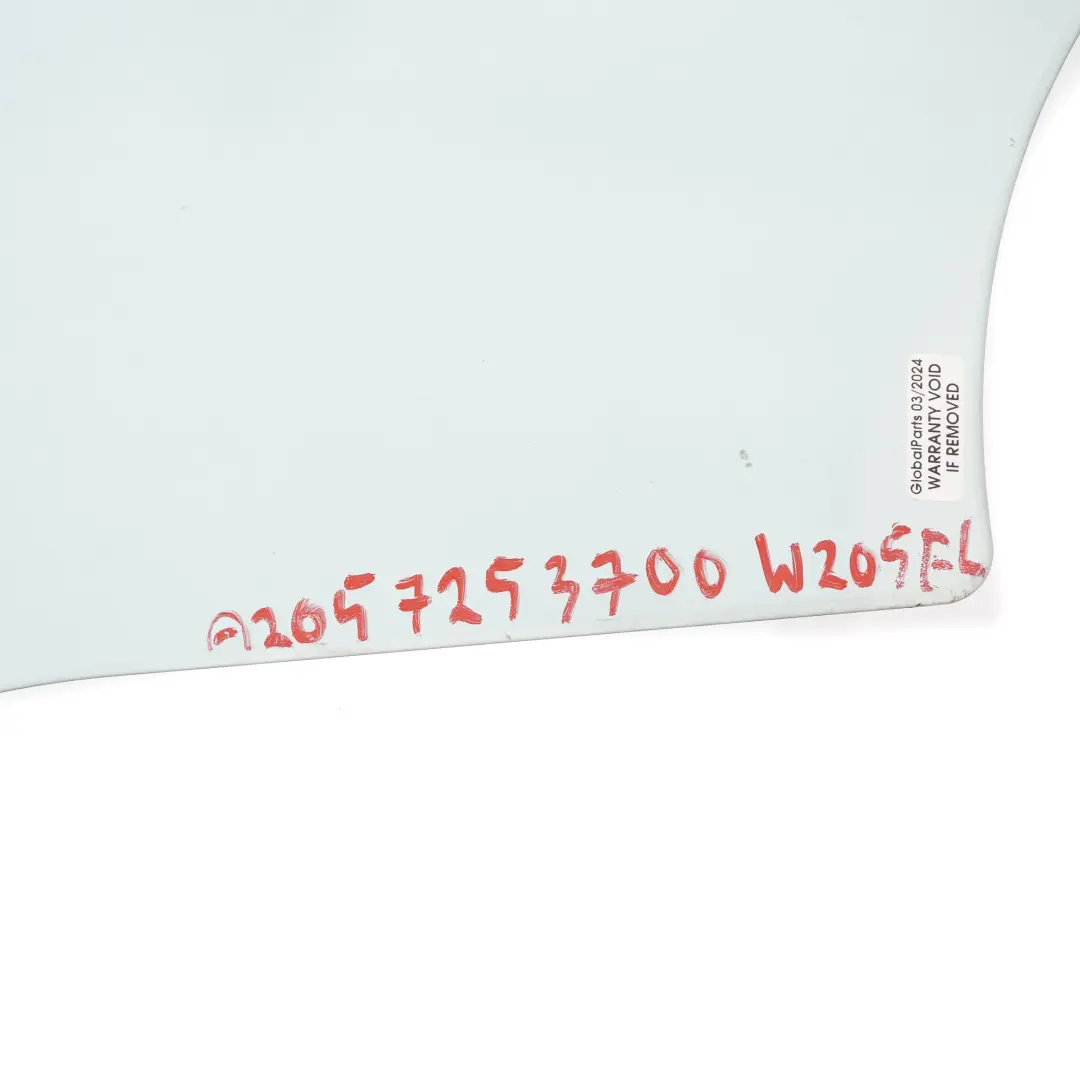 Mercedes W205 Fenster Glas Tür vorne links Verglasung AS2 - SKU A2057253700 - Teilenummer A2057253700