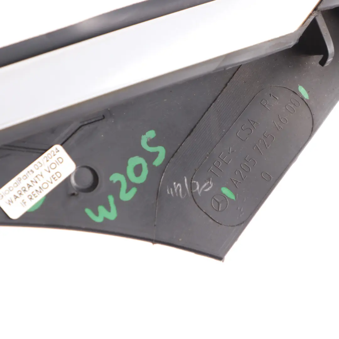 Front Window Frame Door Right O/S Moulding Gasket to Mercedes W205 with Part number A2057254600 Mercedes W205 Front Window Frame Door Right O/S Moulding Gasket - SKU A2057254600 - Part number A2057254600