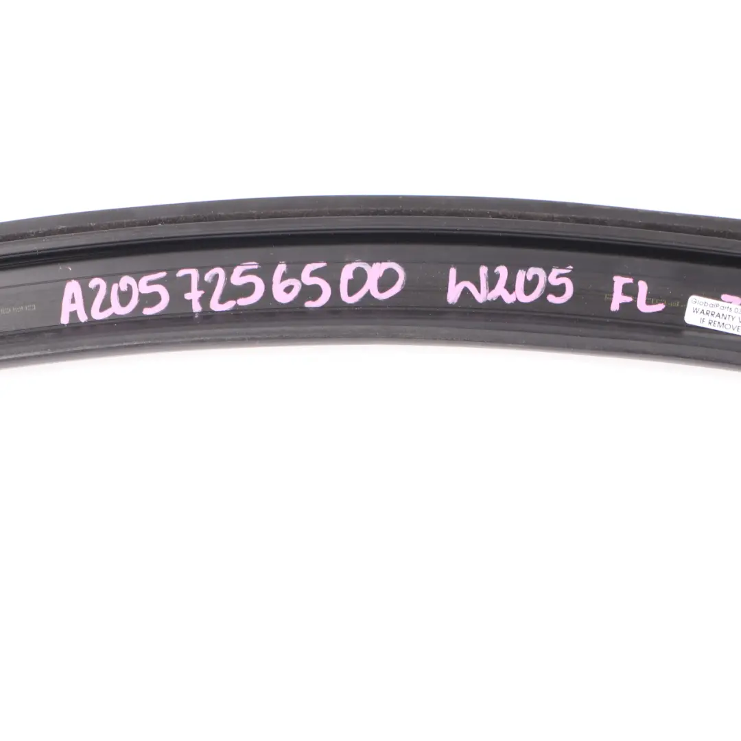 Frame Mercedes W205 Front Window Left N/S Guide Rail Sealing Gasket to with Part number A2057256500 Frame Mercedes W205 Front Window Left N/S Guide Rail Sealing Gasket - SKU A2057256500 - Part number A2057256500