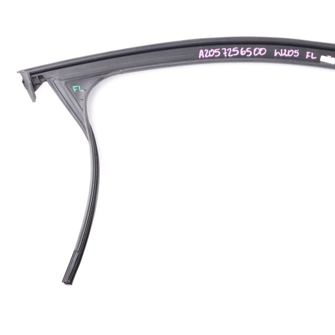  Frame Mercedes W205 Front Window Left N/S Guide Rail Sealing Gasket - SKU A2057256500 - Part number A2057256500