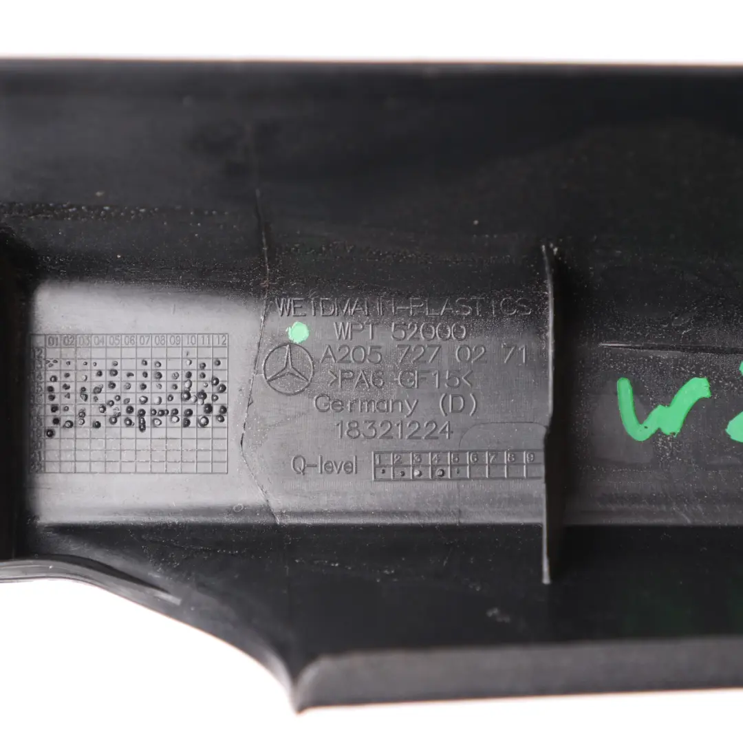 Trim Mercedes W205 Encadrement de fenêtre de porte avant droite noir - SKU A2057270271 - Numéro de pièce A2057270271