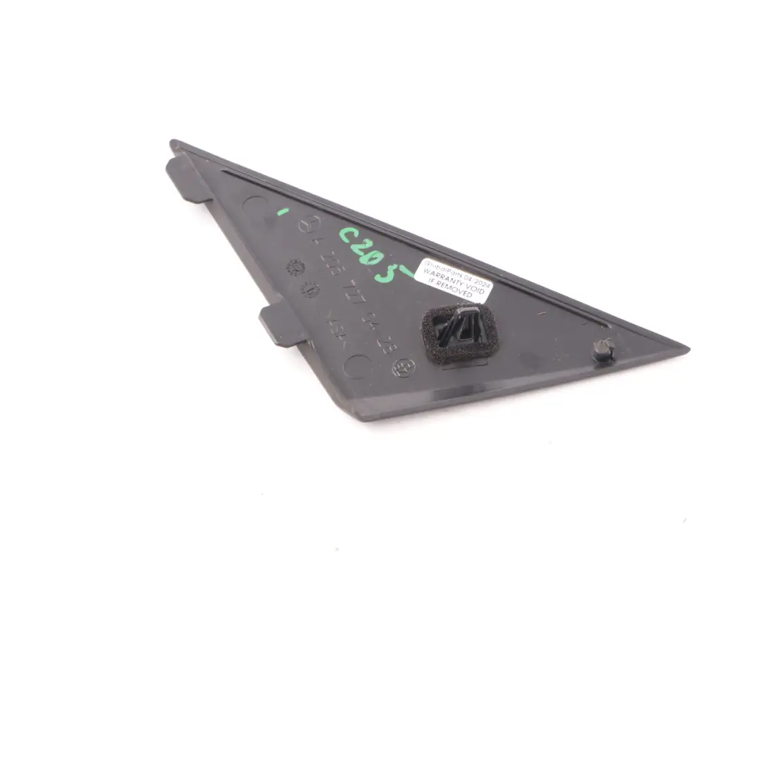 Door Corner Trim Molding Front Right Strip Cover Black to Mercedes W205 with Part number A2057270428 Mercedes W205 Door Corner Trim Molding Front Right Strip Cover Black - SKU A2057270428 - Part number A2057270428