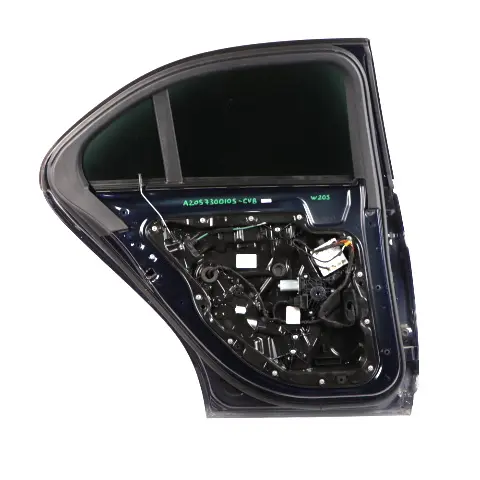 Mercedes W205 Door Rear Left N/S Cavansite Blue Metallic - 890 - SKU A2057300105-CVB - Part number A2057300105