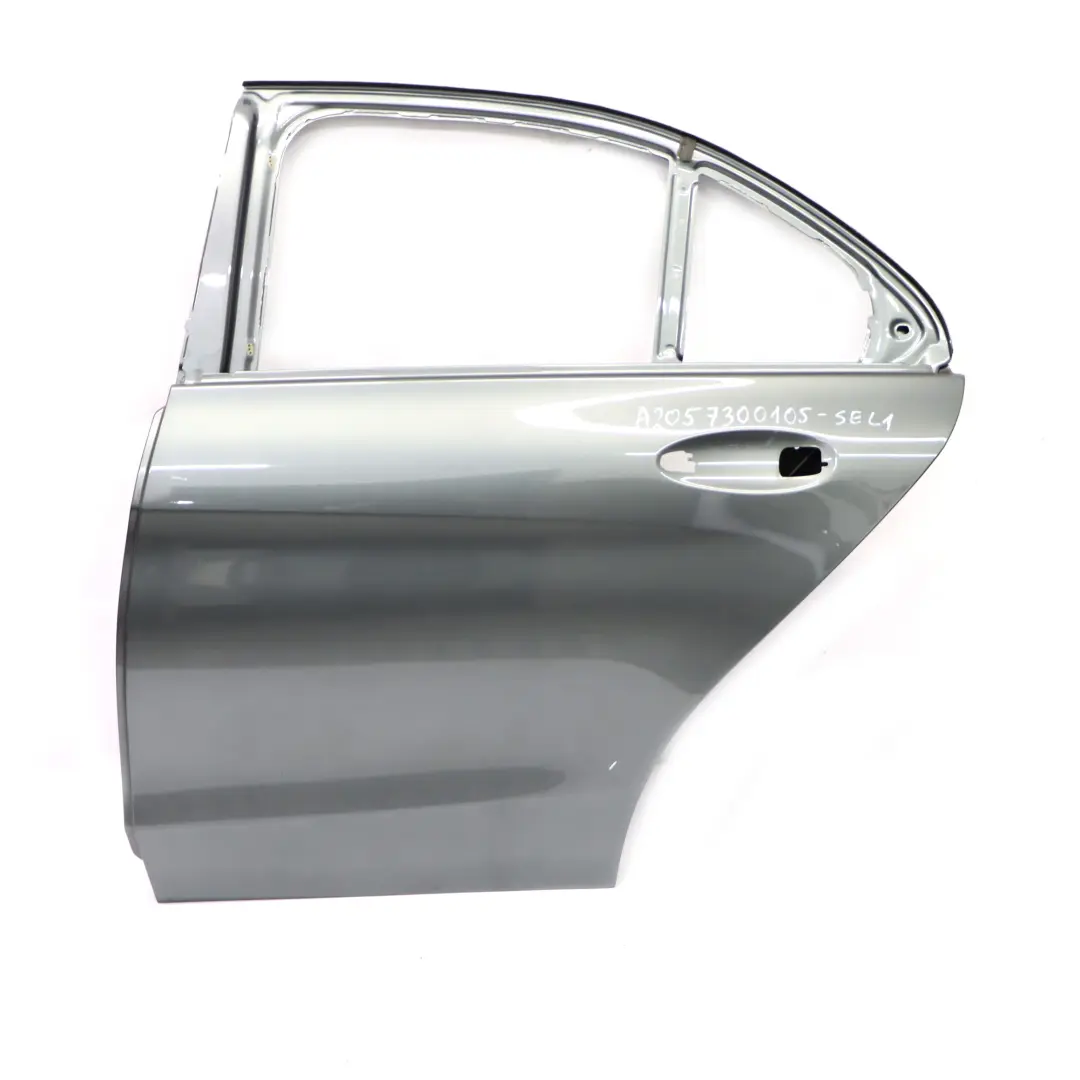 Door Rear Left N/S Selenite Grey Metallic - 992 to Mercedes W205 with Part number A2057300105 Mercedes W205 Door Rear Left N/S Selenite Grey Metallic - 992 - SKU A2057300105-SEL1 - Part number A2057300105