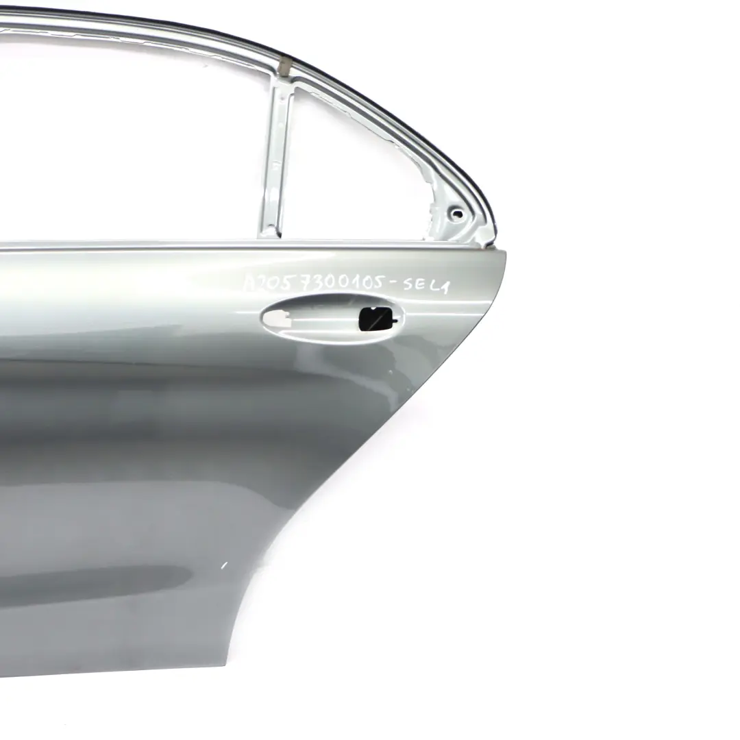 Mercedes W205 Door Rear Left N/S Selenite Grey Metallic - 992 - SKU A2057300105-SEL1 - Part number A2057300105