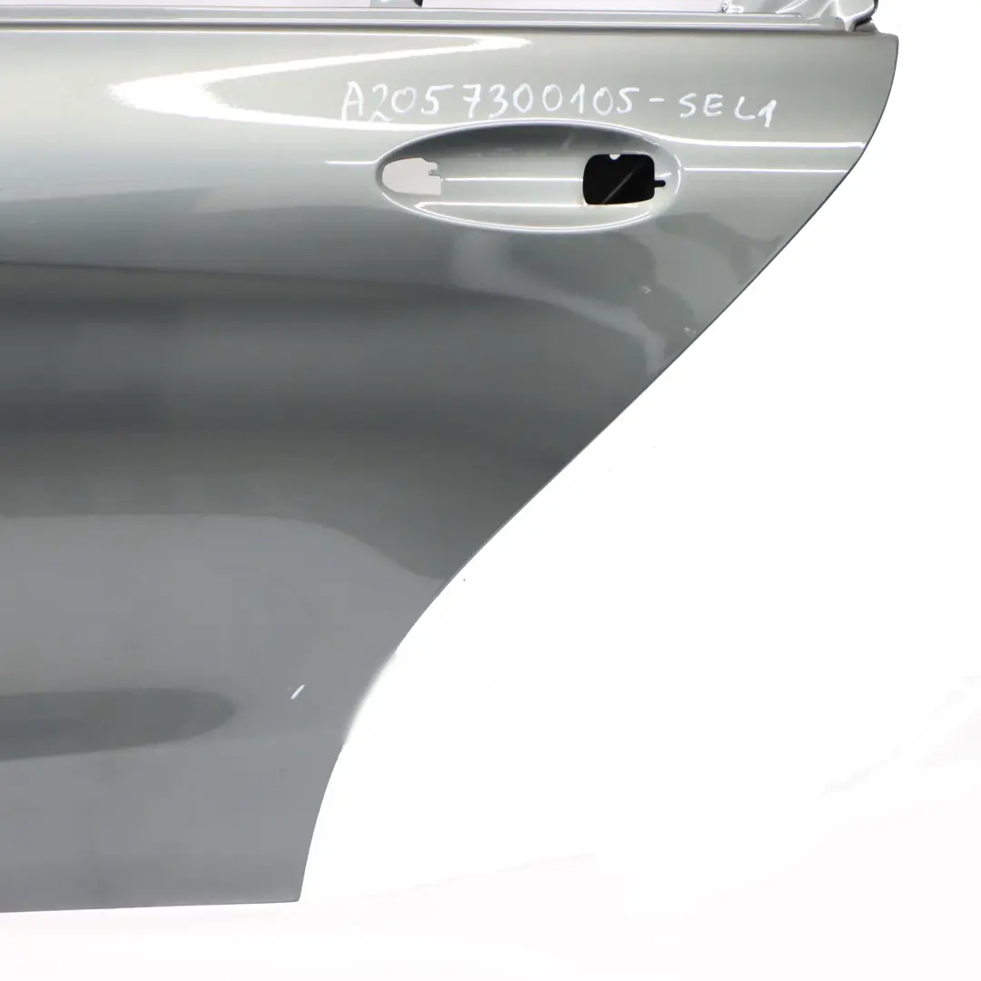 Mercedes W205 Door Rear Left N/S Selenite Grey Metallic - 992 - SKU A2057300105-SEL1 - Part number A2057300105