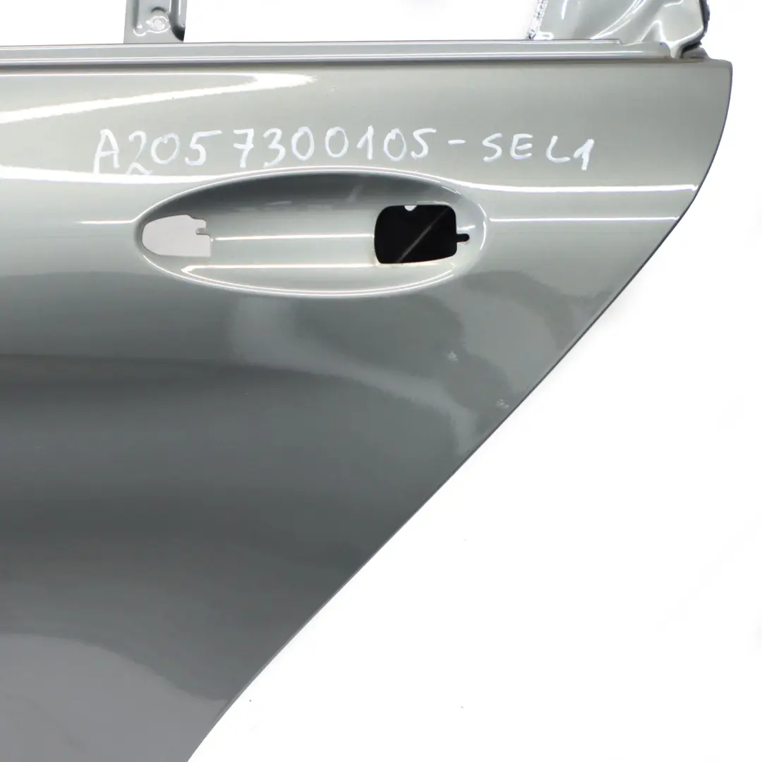 Mercedes W205 Door Rear Left N/S Selenite Grey Metallic - 992 - SKU A2057300105-SEL1 - Part number A2057300105