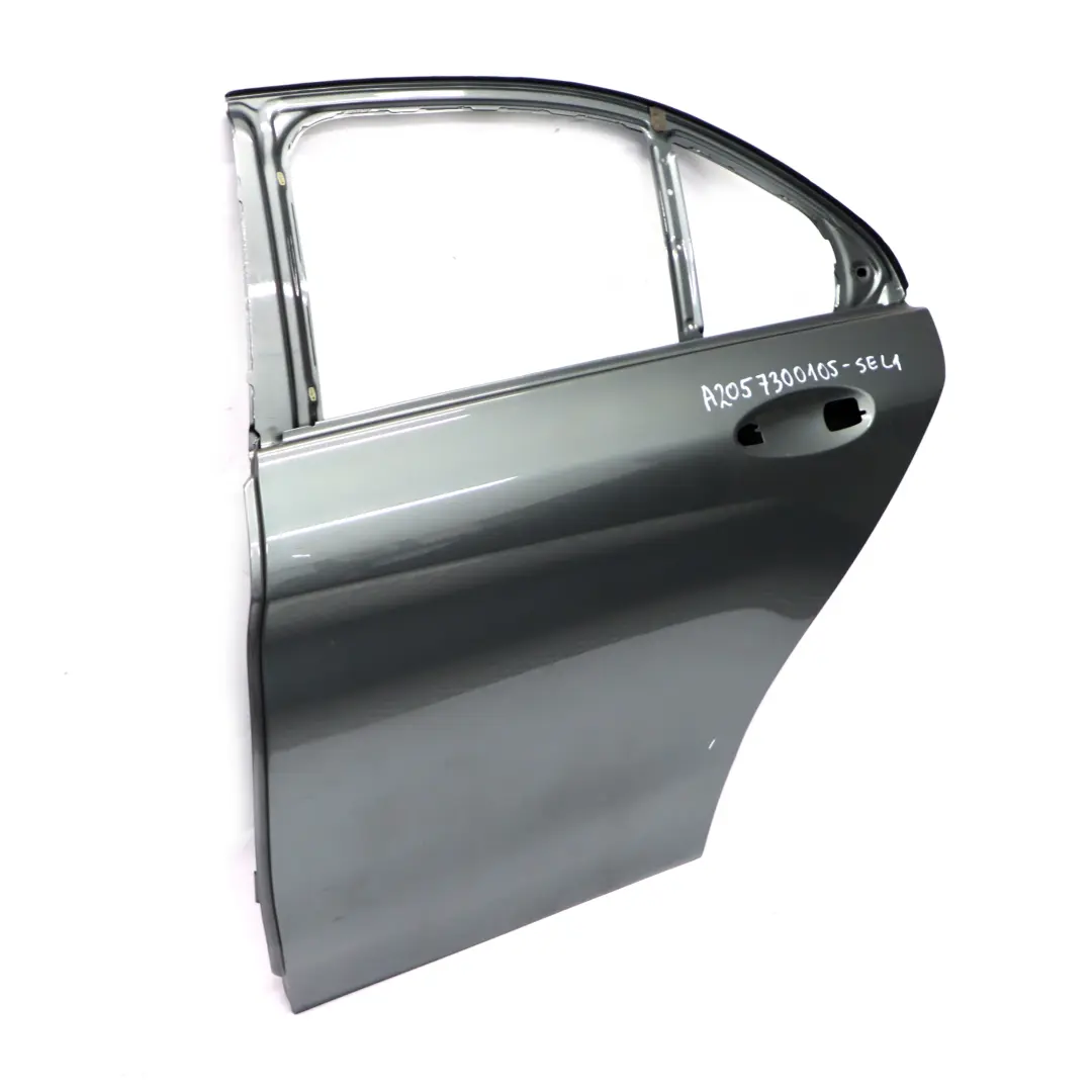 Door Rear Left N/S Selenite Grey Metallic - 992 to Mercedes W205 with Part number A2057300105 Mercedes W205 Door Rear Left N/S Selenite Grey Metallic - 992 - SKU A2057300105-SEL1 - Part number A2057300105