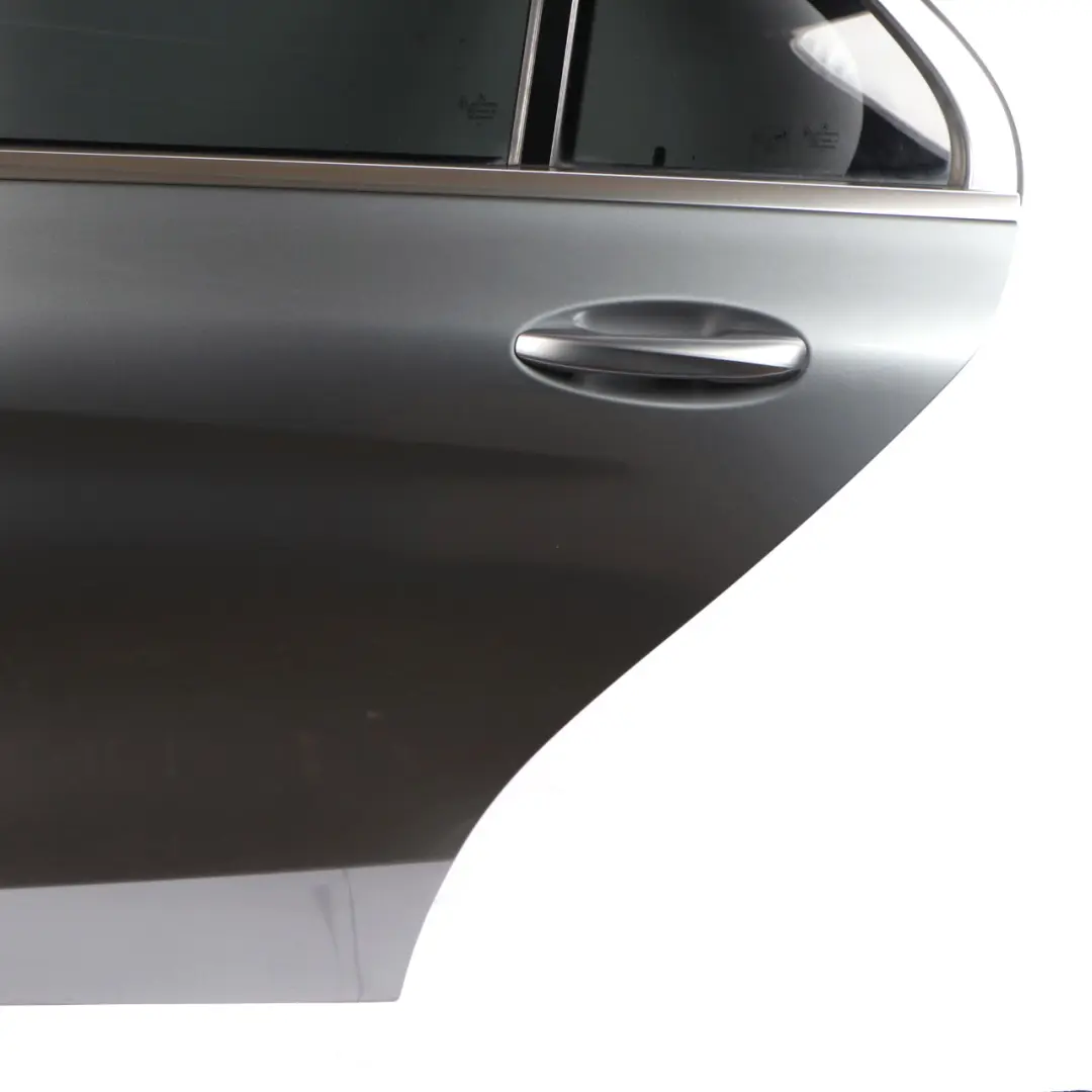 Door Rear Left N/S Selenite Grey Metallic - 992 to Mercedes W205 with Part number A2057300105 Mercedes W205 Door Rear Left N/S Selenite Grey Metallic - 992 - SKU A2057300105-SEL - Part number A2057300105