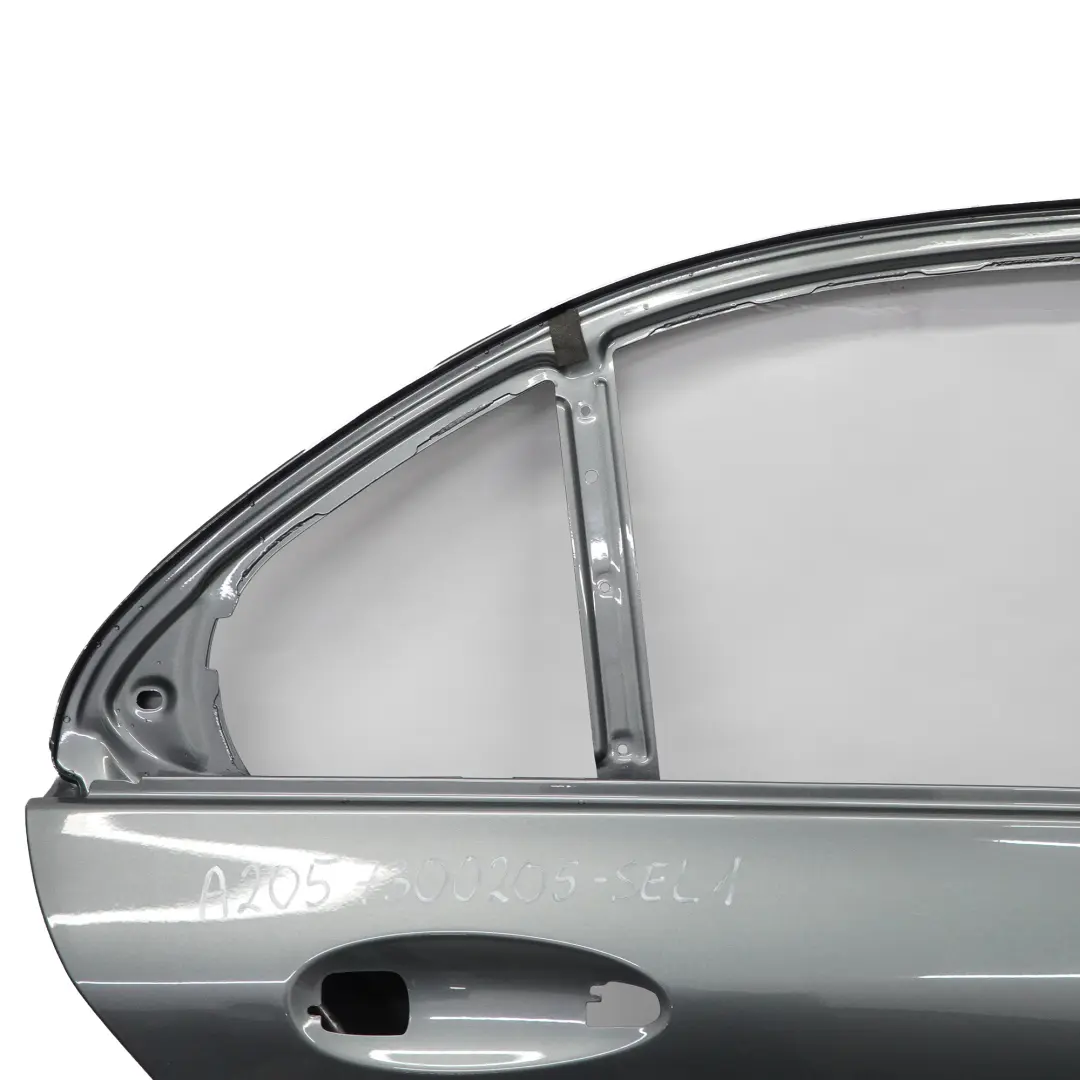 Mercedes W205 Door Rear Right O/S Selenite Grey Metallic - 992 - SKU A2057300205-SEL1 - Part number A2057300205