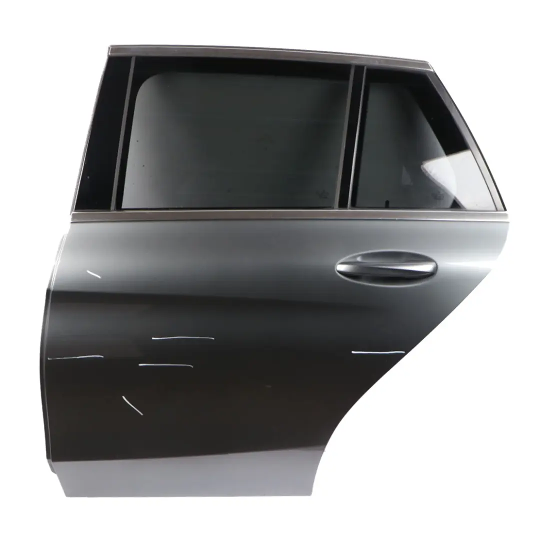 Door Rear Left N/S Estate Selenite Grey Metallic - 992 to Mercedes S205 with Part number A2057300305 Mercedes S205 Door Rear Left N/S Estate Selenite Grey Metallic - 992 - SKU A2057300305-SEL - Part number A2057300305