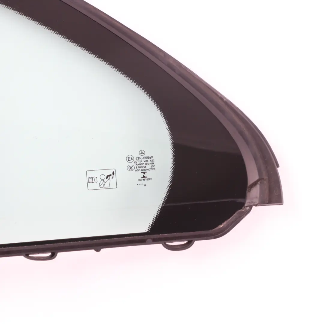 Mercedes W205 Vetro Fisso Porta Posteriore Sinistra Verde AS2 - SKU A2057300555 - Numero di parte A2057300555