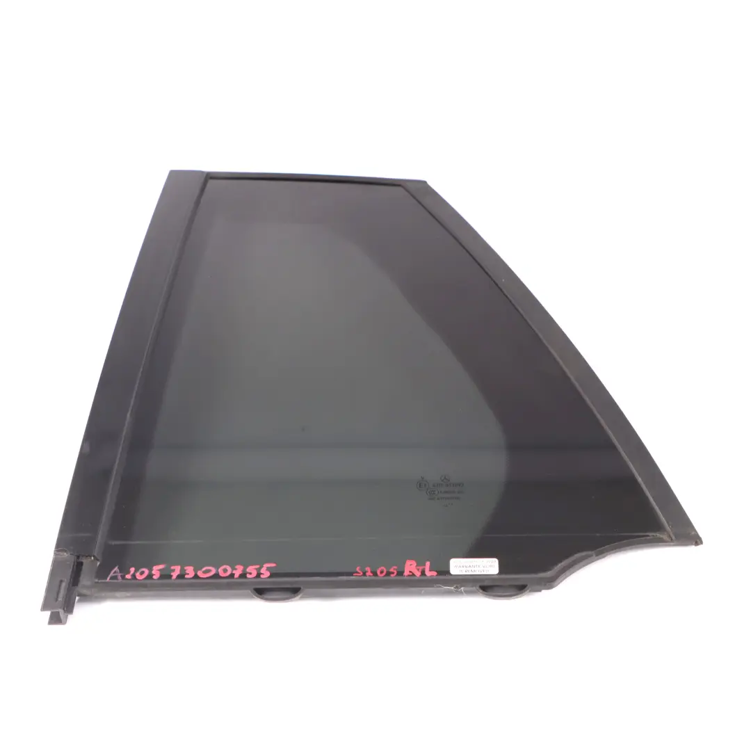 Window Glass Rear Left Door N/S Tinted Glazing AS3 to Mercedes S205 with Part number A2057300755 Mercedes S205 Window Glass Rear Left Door N/S Tinted Glazing AS3 - SKU A2057300755 - Part number A2057300755